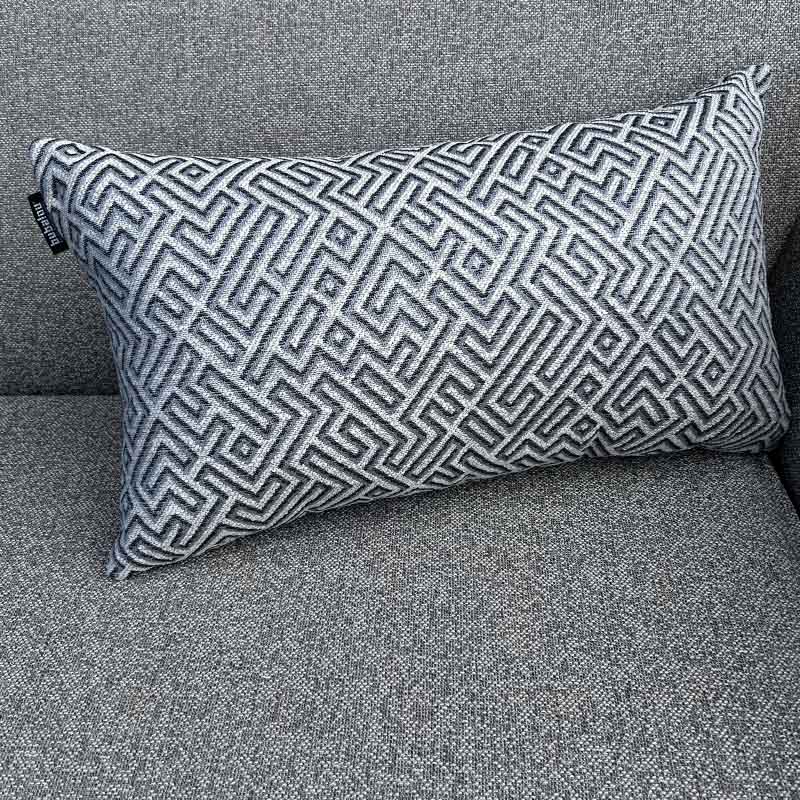 Lendekussen 70x40 cm - Softline Design Maze Grey