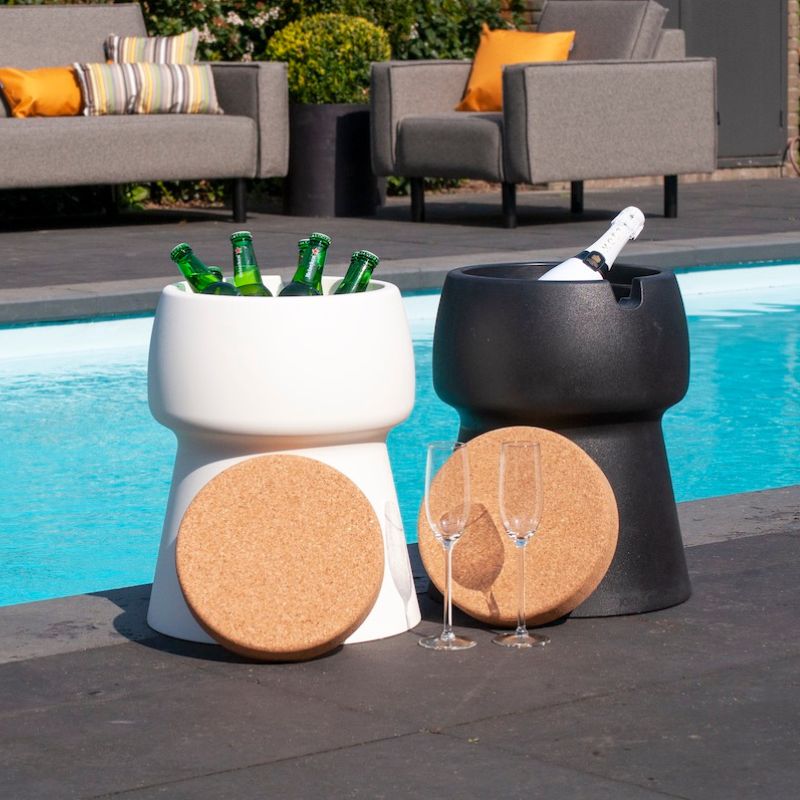 Wine cooler, stool & side table Champ Coolstool Wicked Black