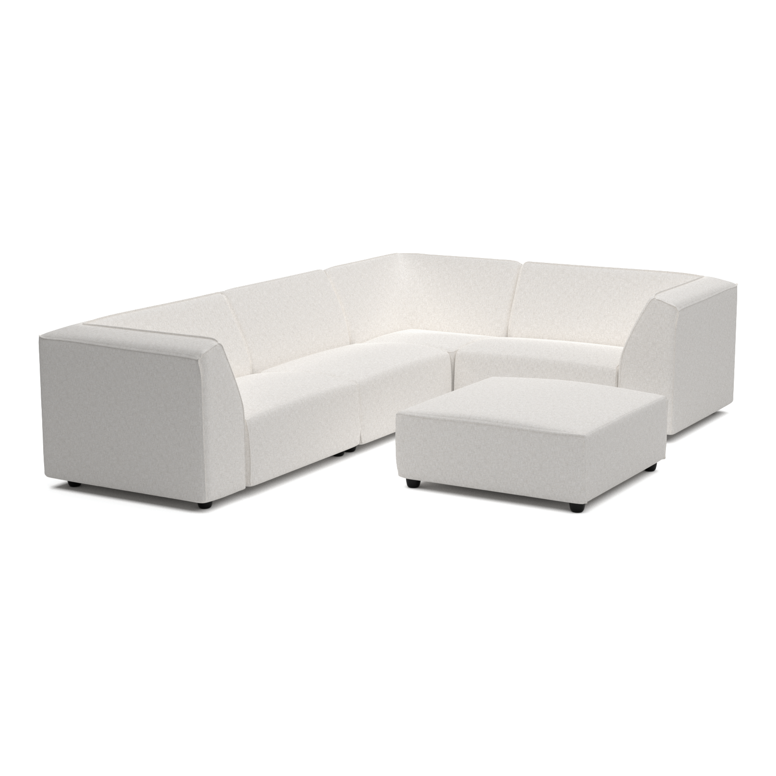 Chill lounge set 6-seater corner + hocker (right)