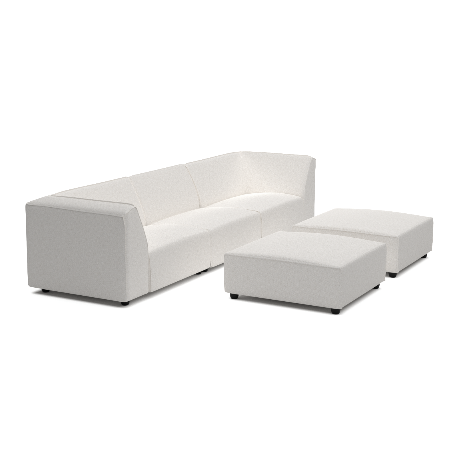 Chill lounge set 6-seater + 2 hocker