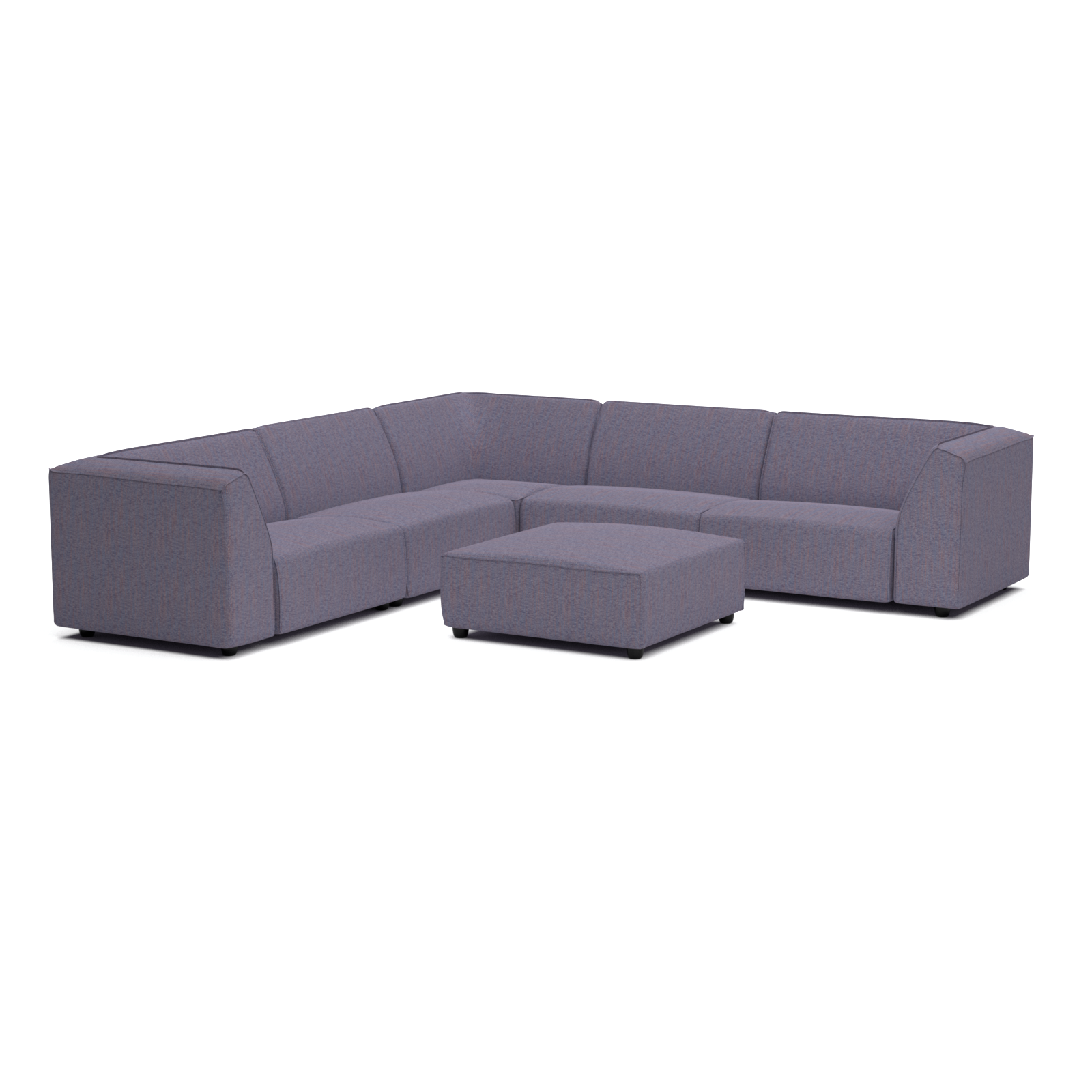 Chill lounge set 8-seater corner + hocker (right)