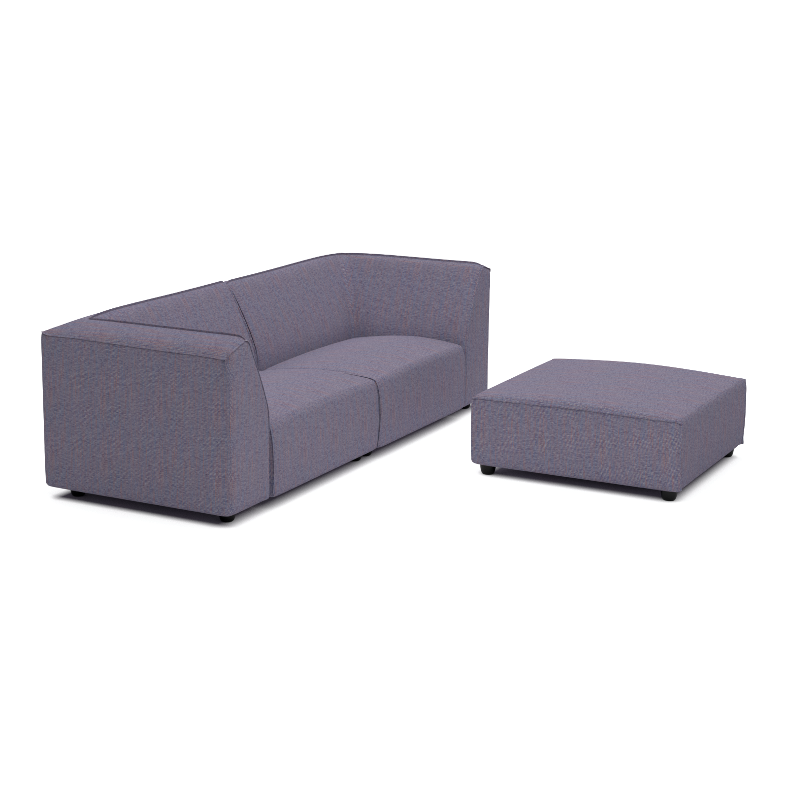 Chill lounge set 3-seater + hocker