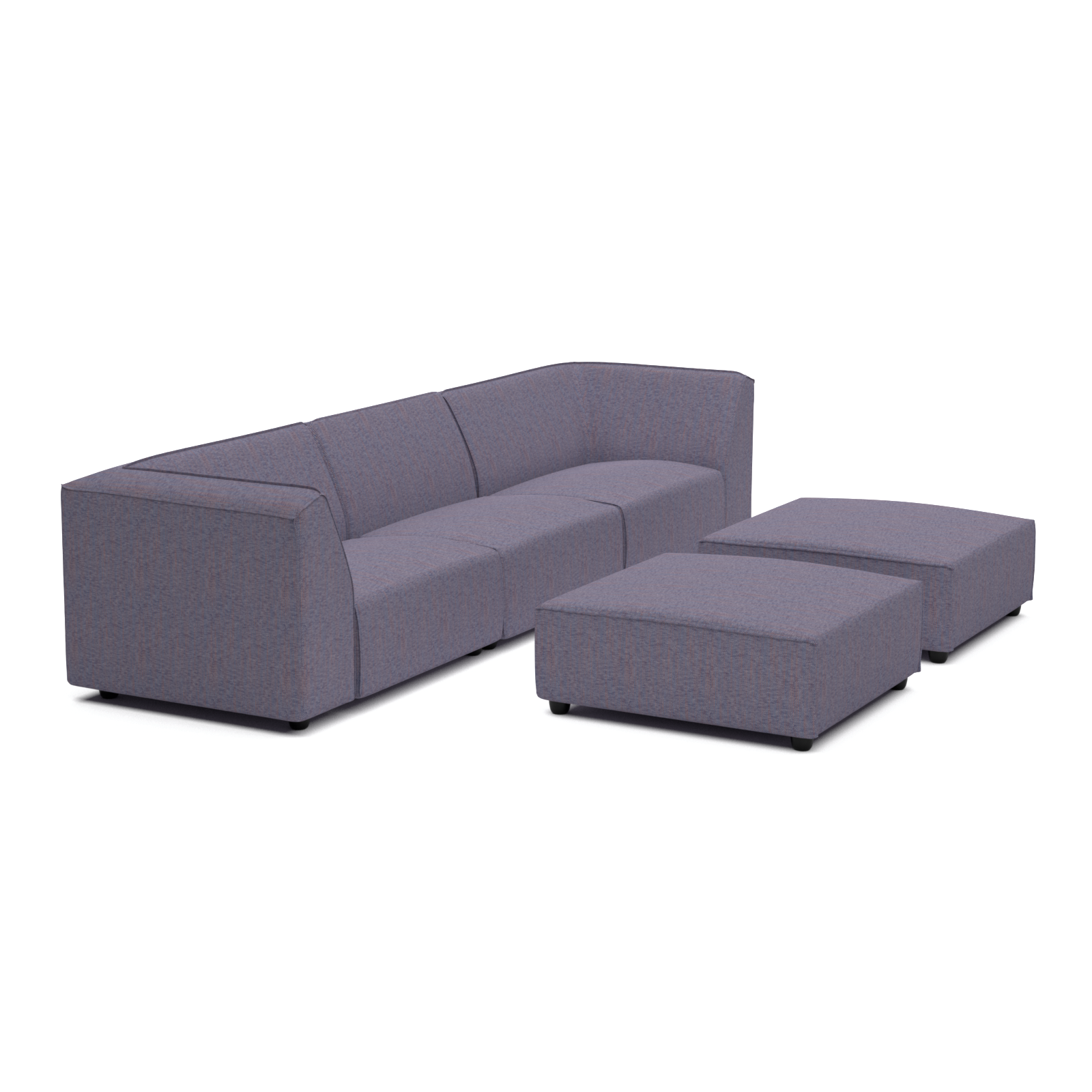 Chill lounge set 6-seater + 2 hocker