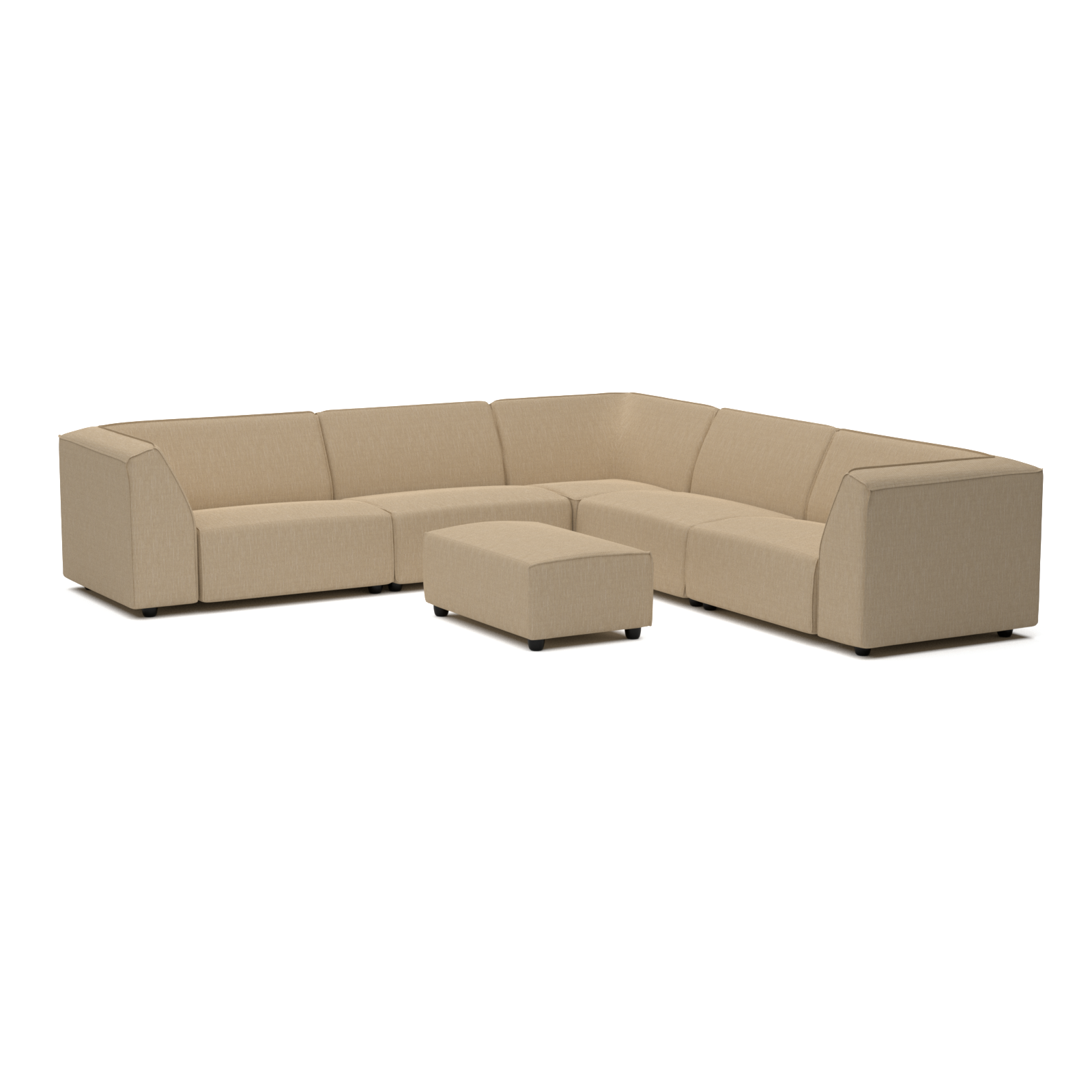 Chill lounge set 8-seater corner + hocker small (left)