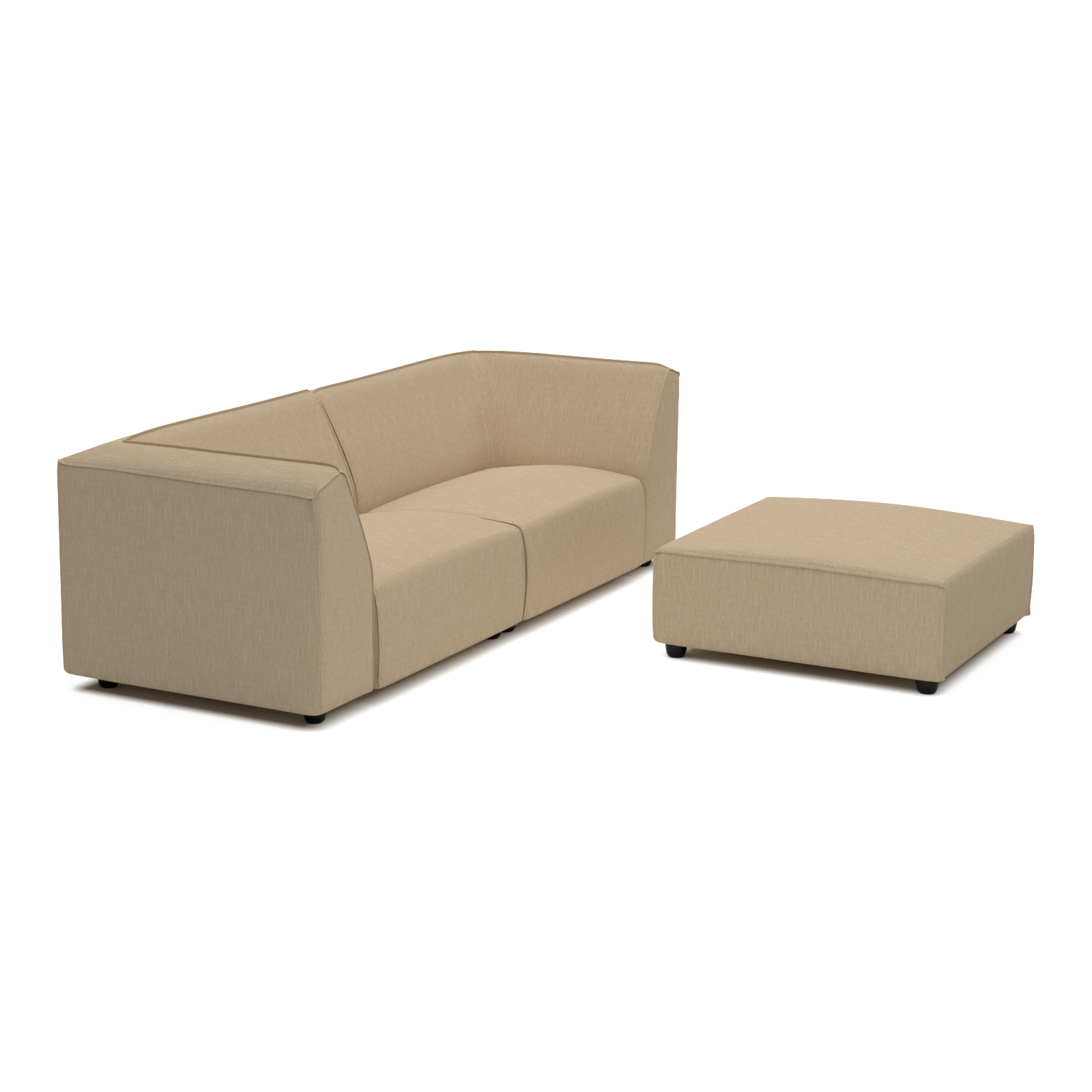 Chill lounge set 3-seater + hocker