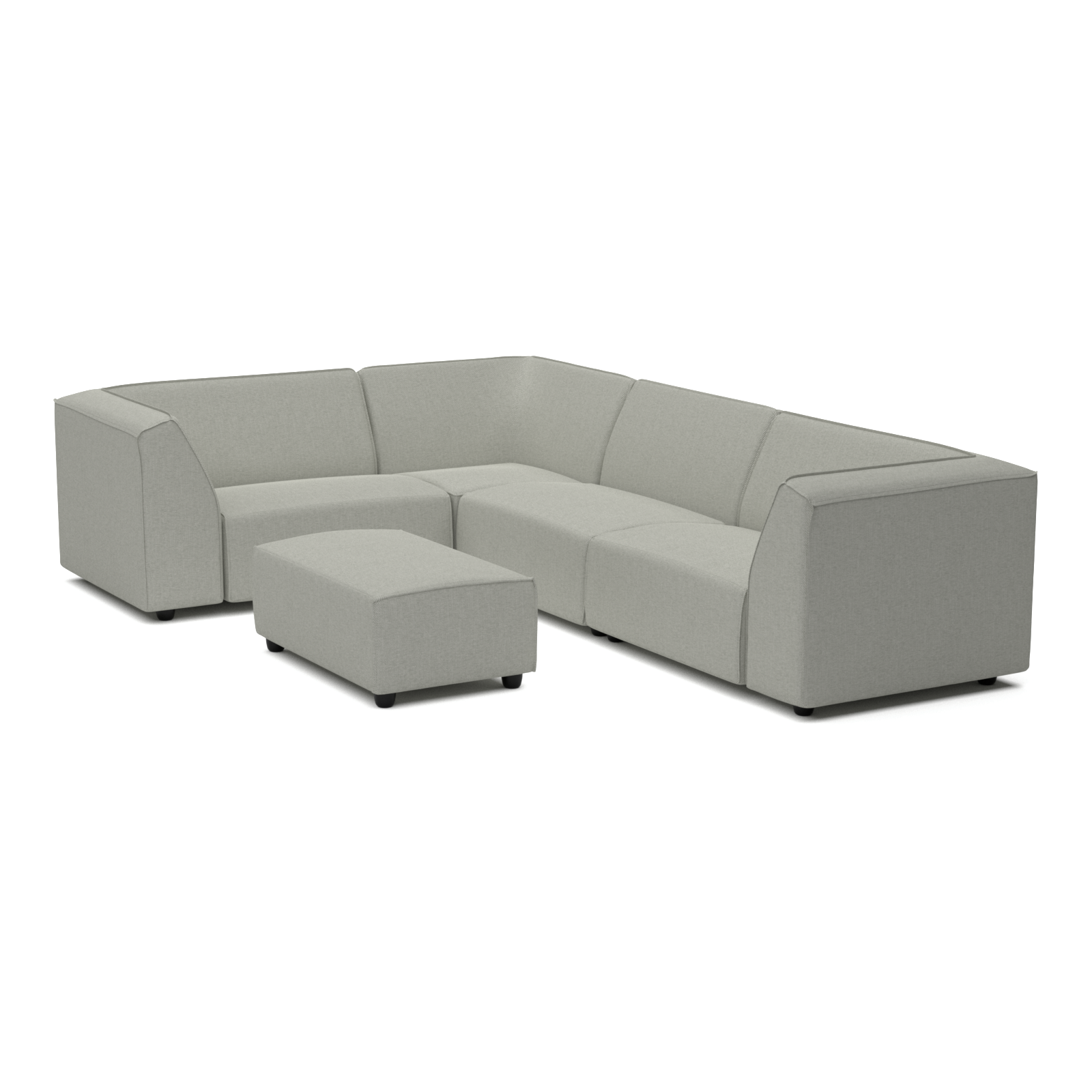 Chill lounge set 6-seater corner + hocker small (left)