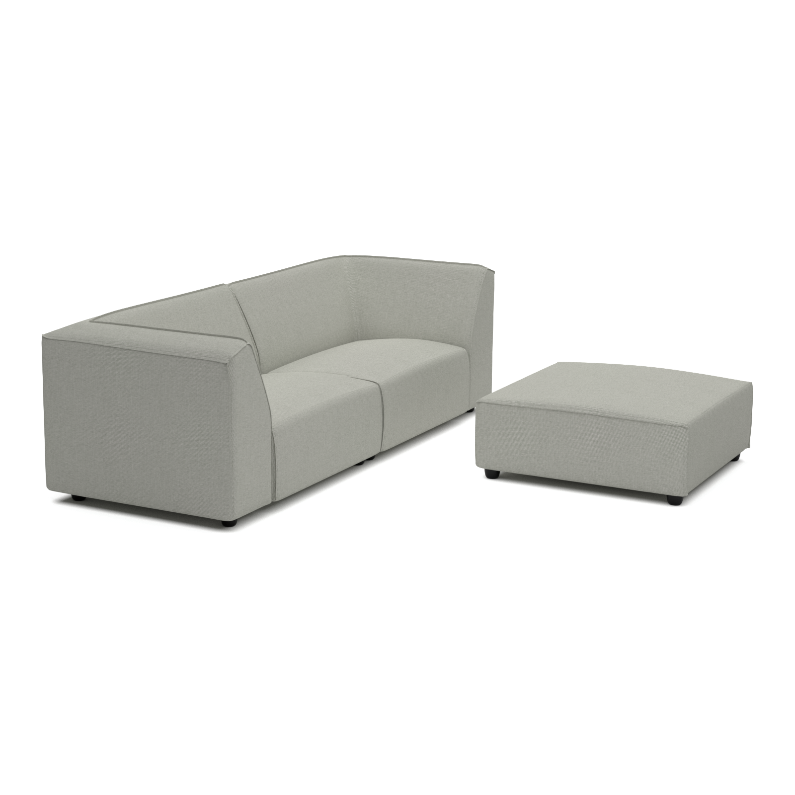 Chill lounge set 3-seater + hocker
