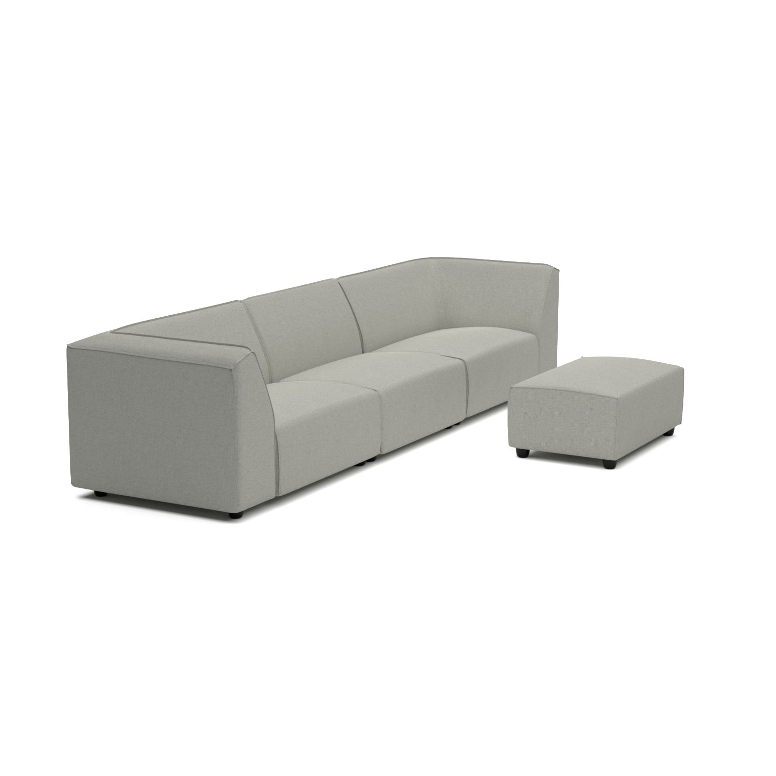 Chill lounge set 6-seater + hocker small