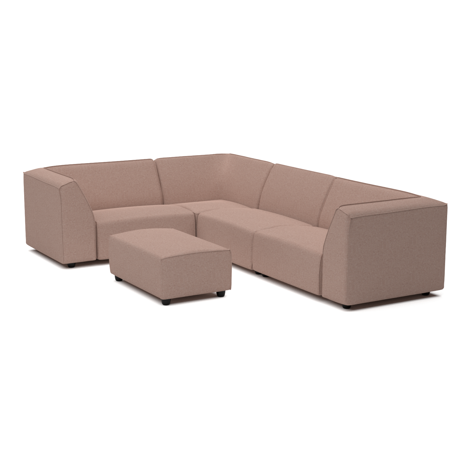 Chill lounge set 6-seater corner + hocker small (left)