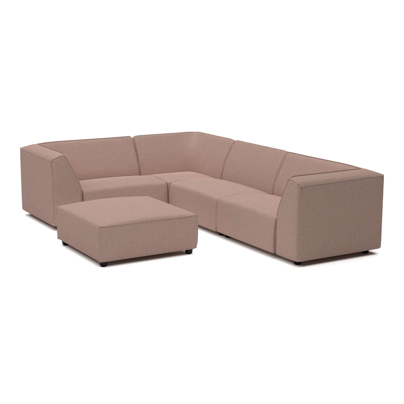 Chill lounge set 6-seater corner + hocker (left)