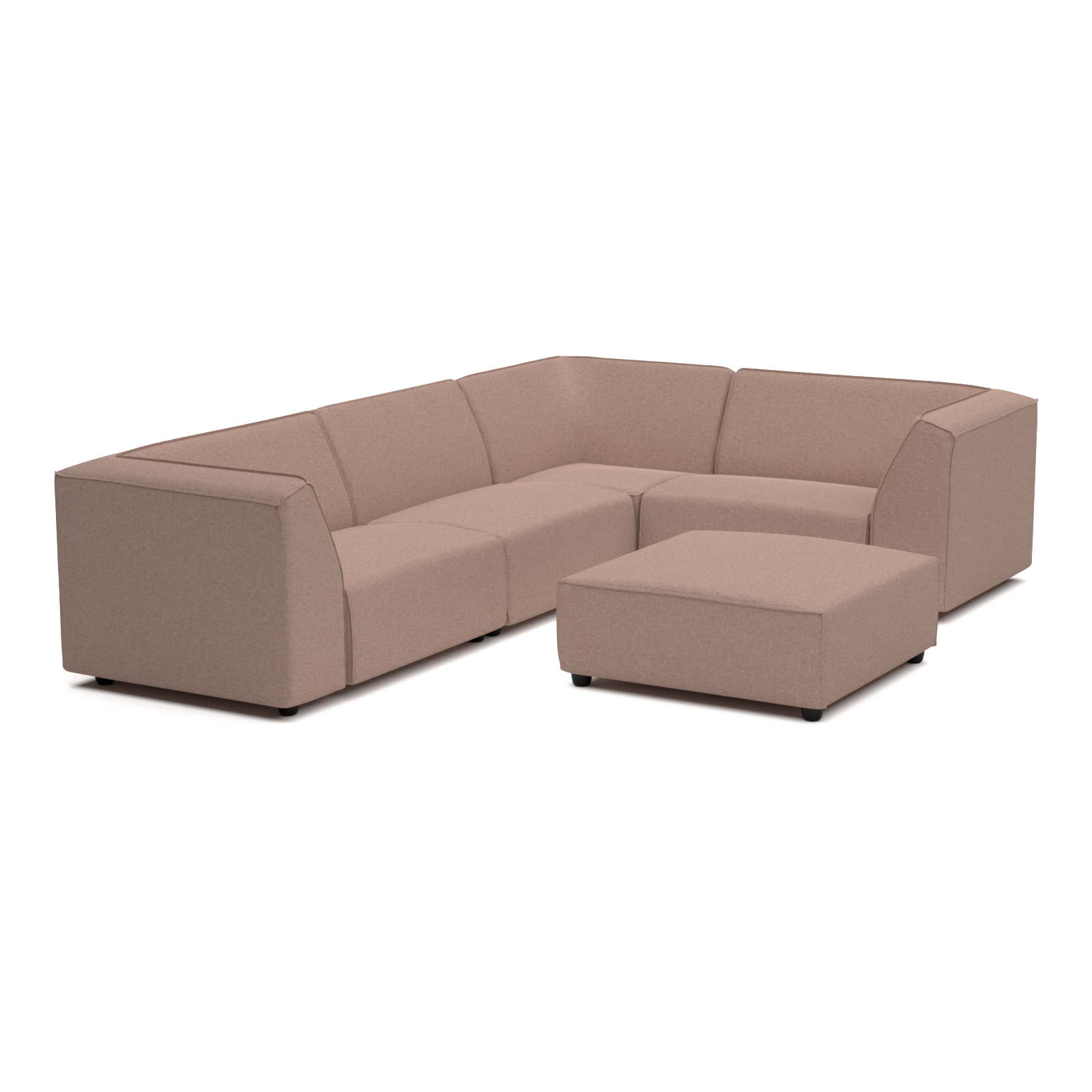 Chill lounge set 6-seater corner + hocker (right)