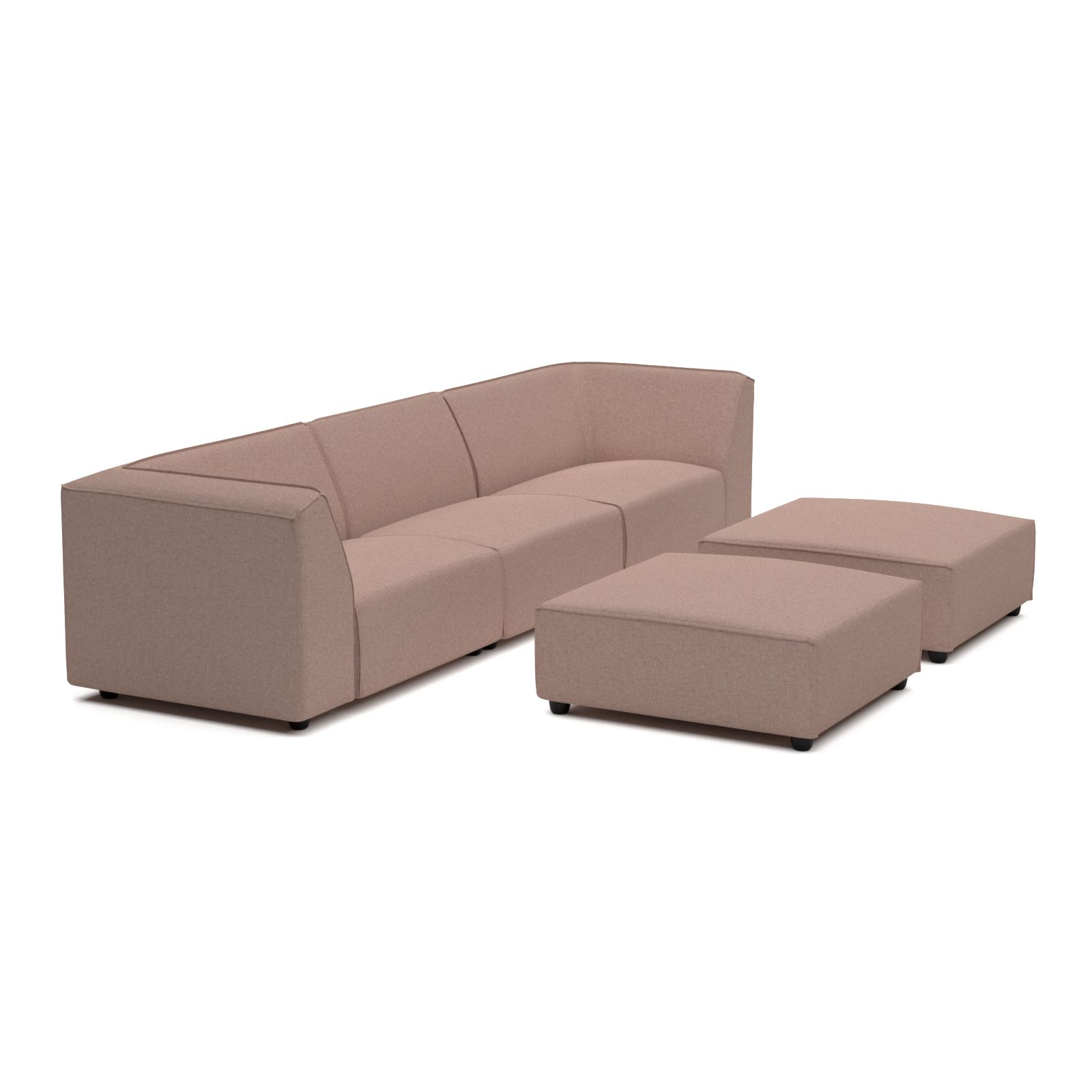 Chill lounge set 6-seater + 2 hocker