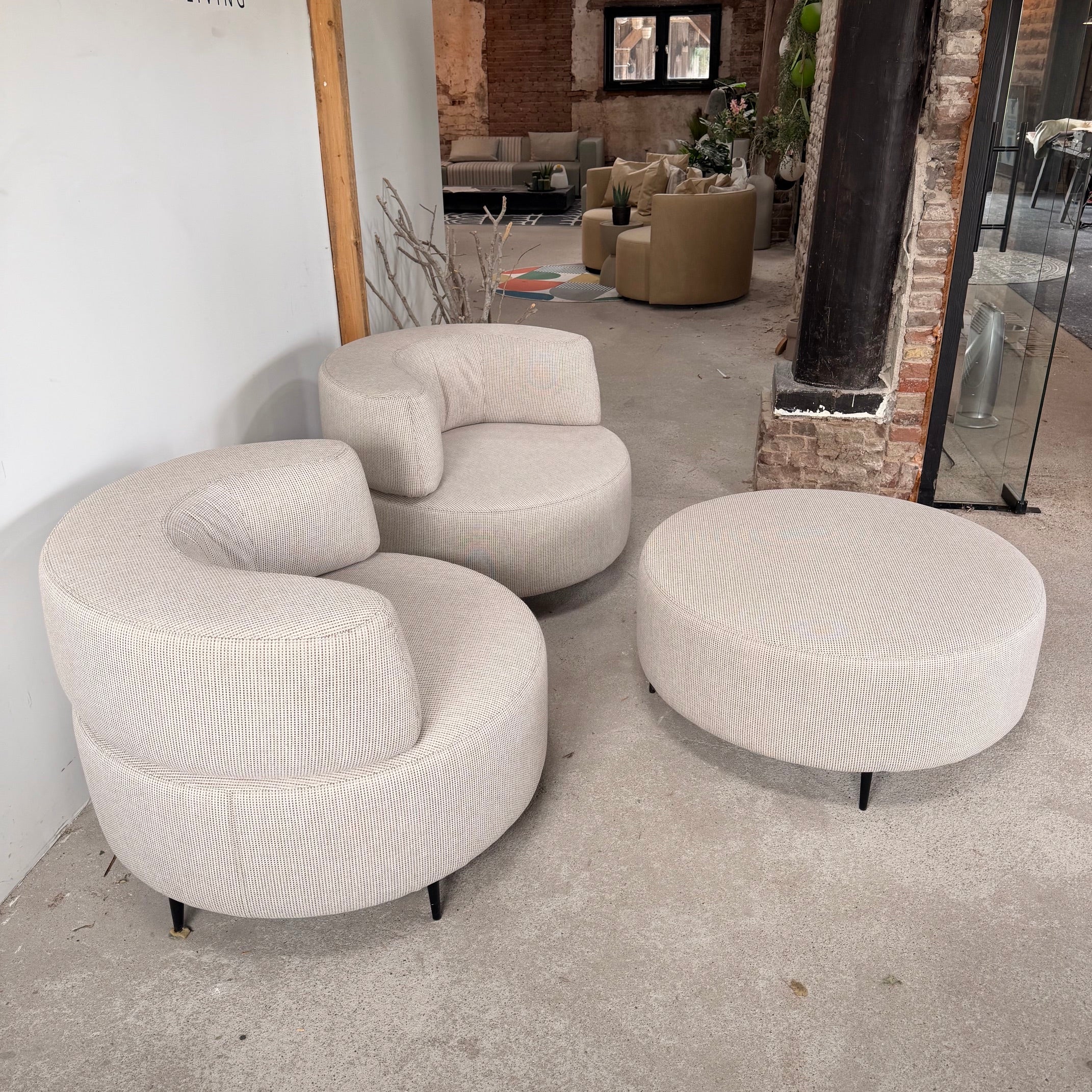 SALE | Bended sofa 6-seater in deluxe charcoal