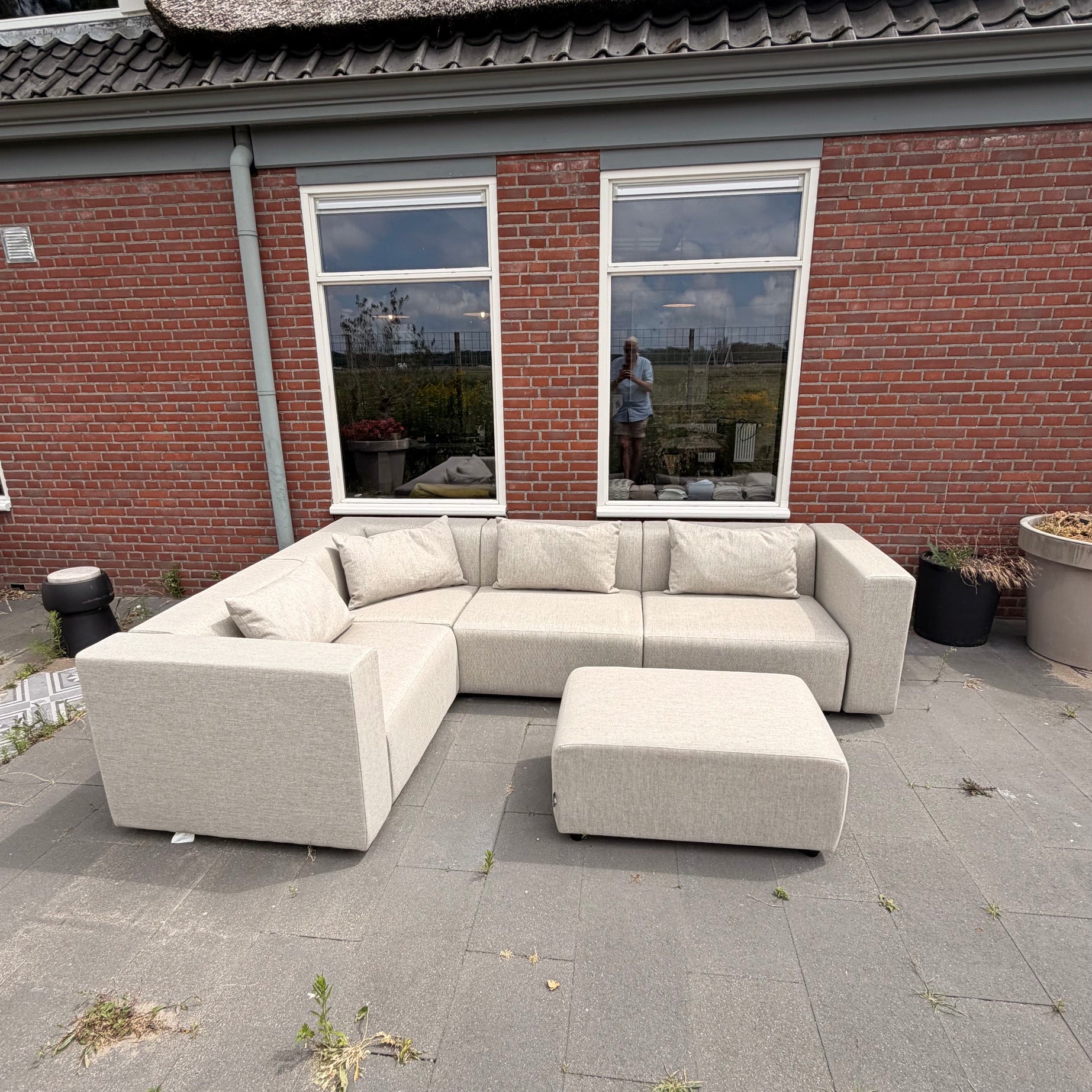 SALE | Bended sofa 6-seater in deluxe charcoal