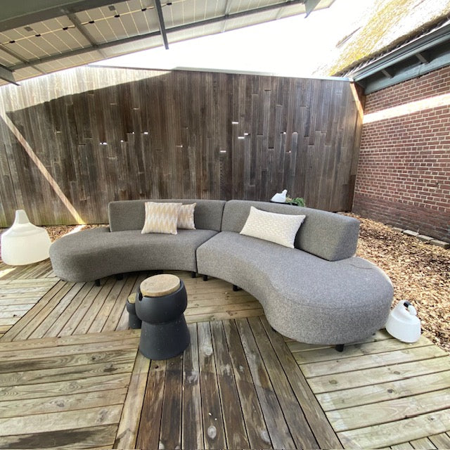 SALE | Bended sofa 6-zits in deluxe charcoal