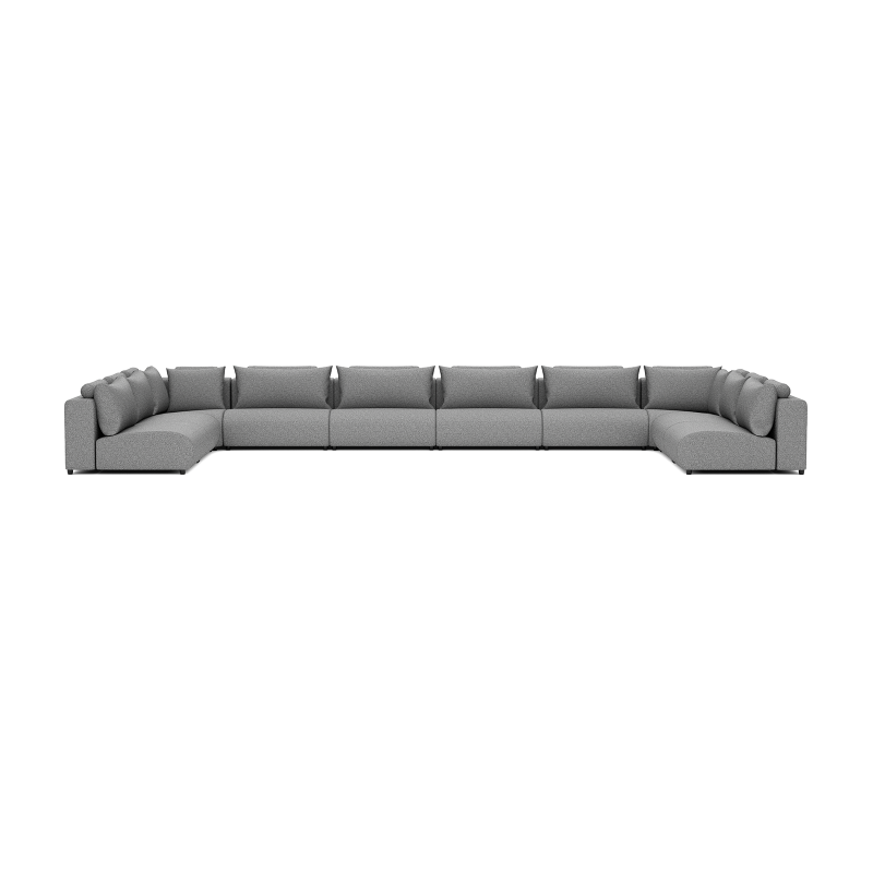 Luxury loungeset u-sofa 340x680x340