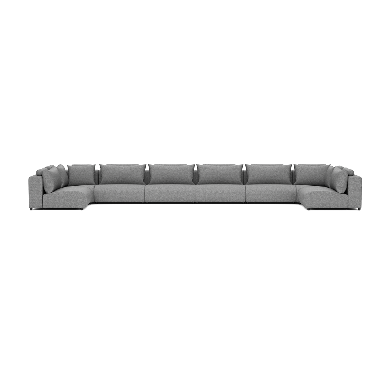 Luxury loungeset u-sofa 230x680x230