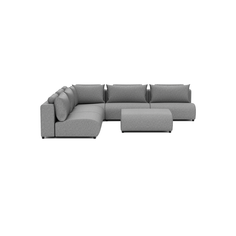 Luxury loungeset corner 340x340 + hocker (links)