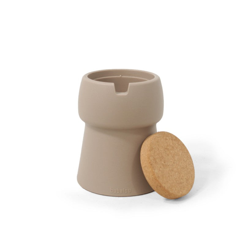 Wijnkoeler, kruk & bijzettafel Champ Coolstool Taupe's Touch