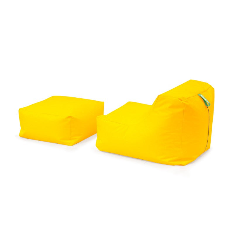 Bub zitzak + poef Yellow