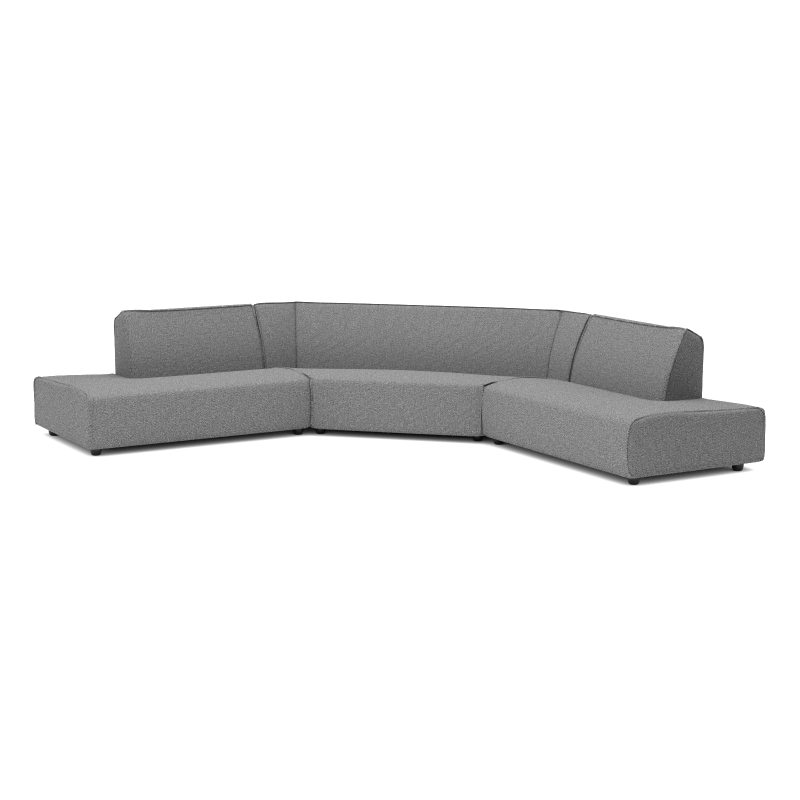 SALE overtollige voorraad | KniQ Lounge in Deluxe STEEL