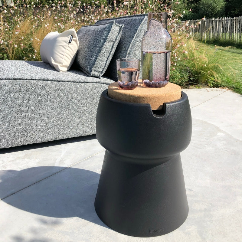Wine cooler, stool & side table Champ Coolstool Wicked Black