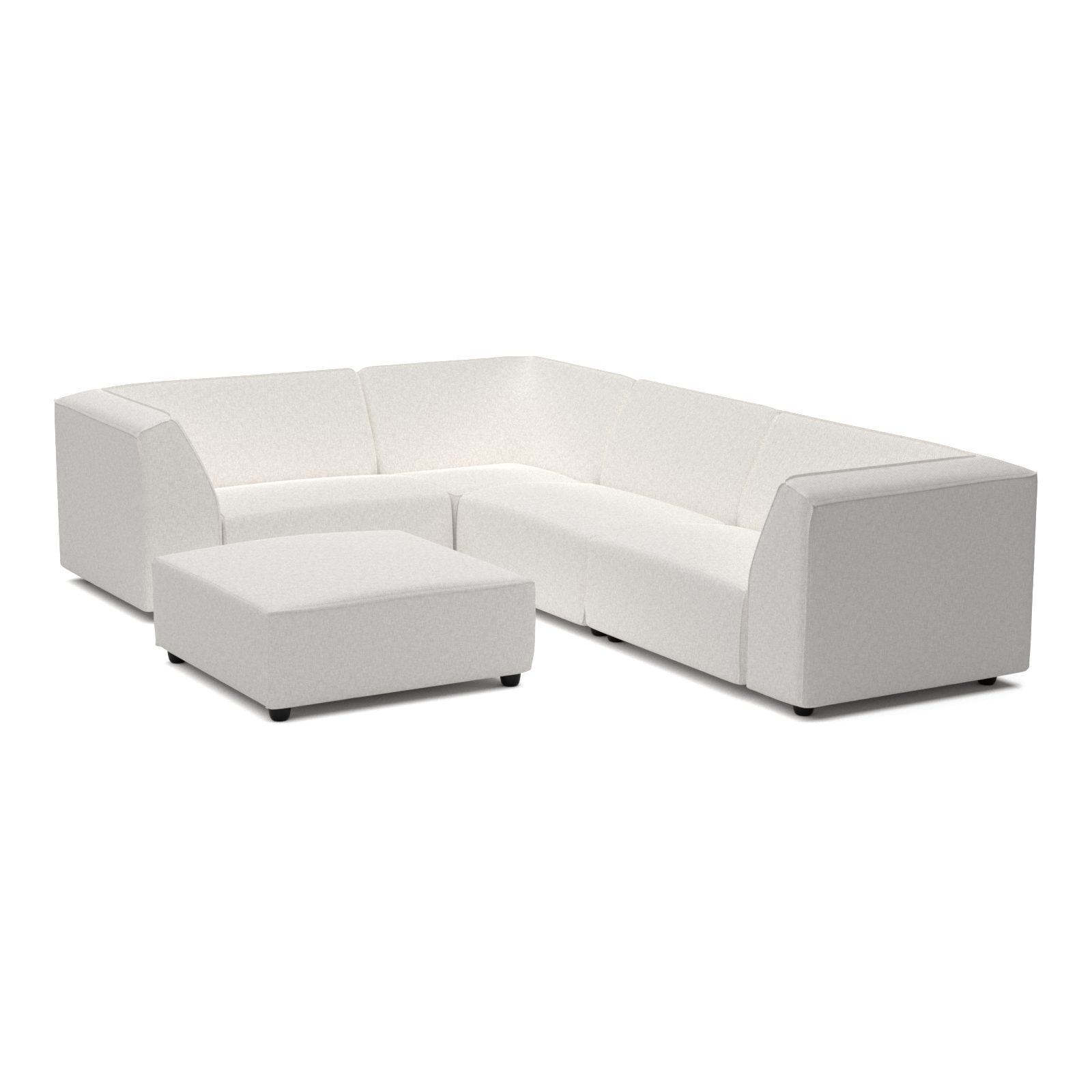 Chill lounge set 6-seater corner + hocker (left)