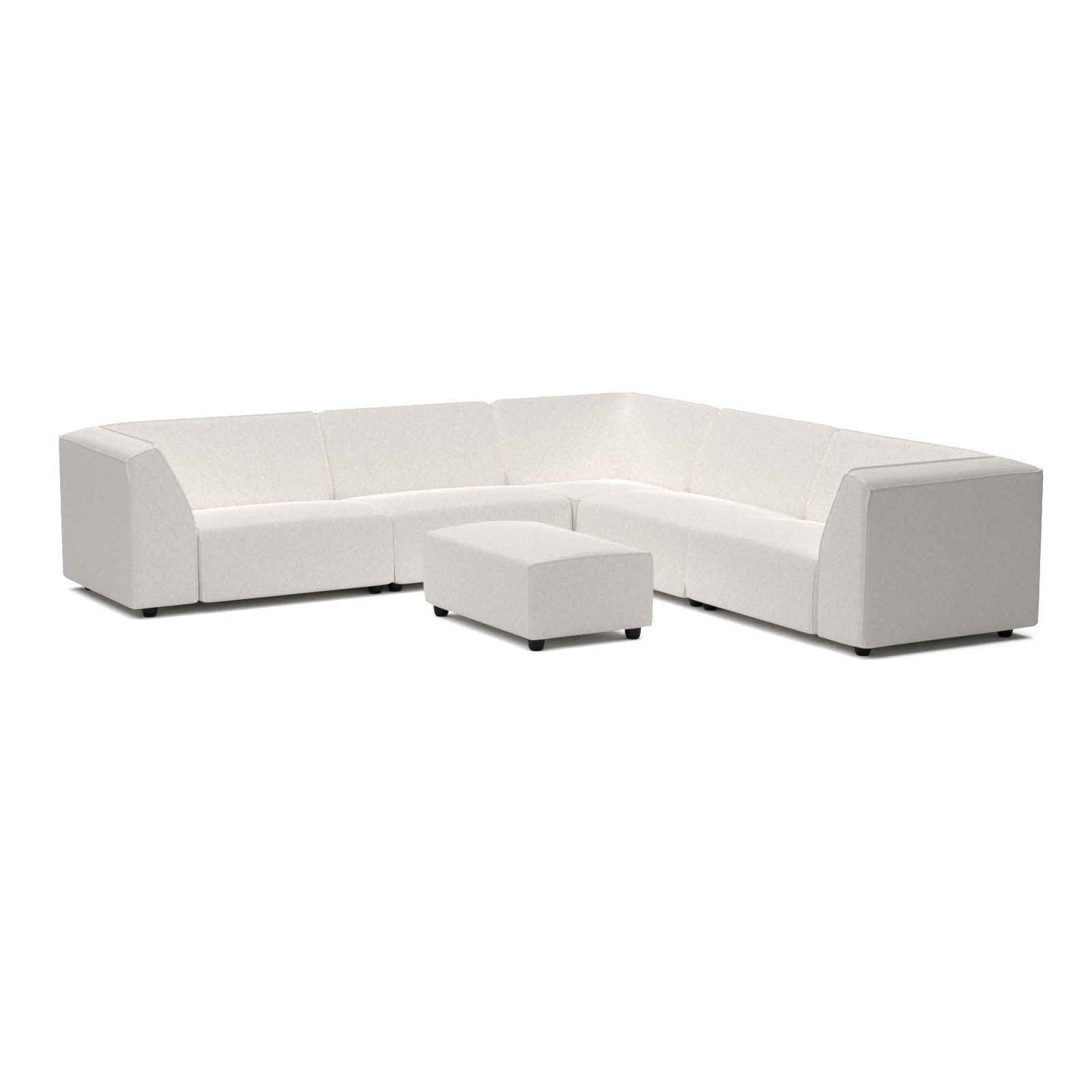 Chill lounge set 8-seater corner + hocker small (left)