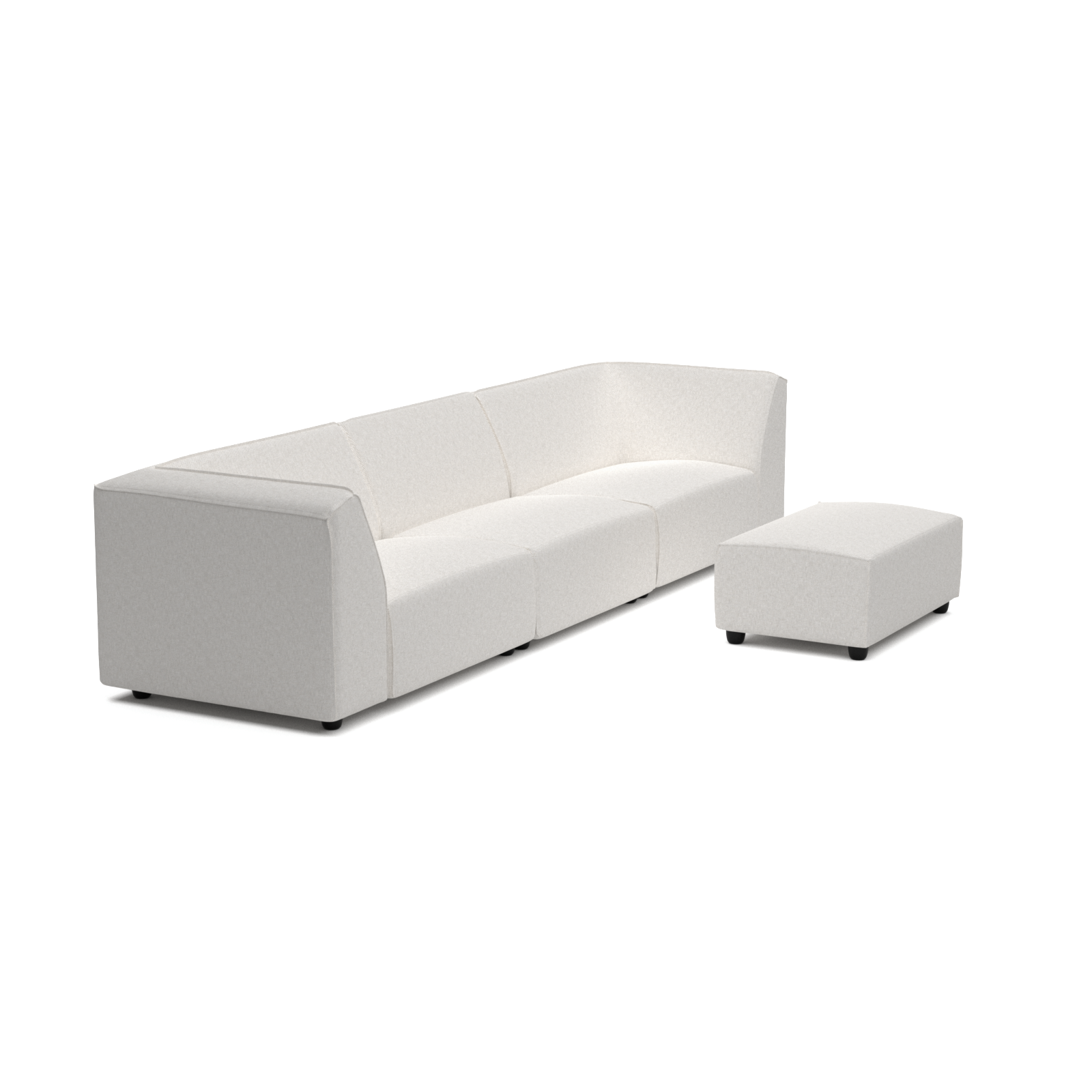 Chill lounge set 6-seater + hocker small