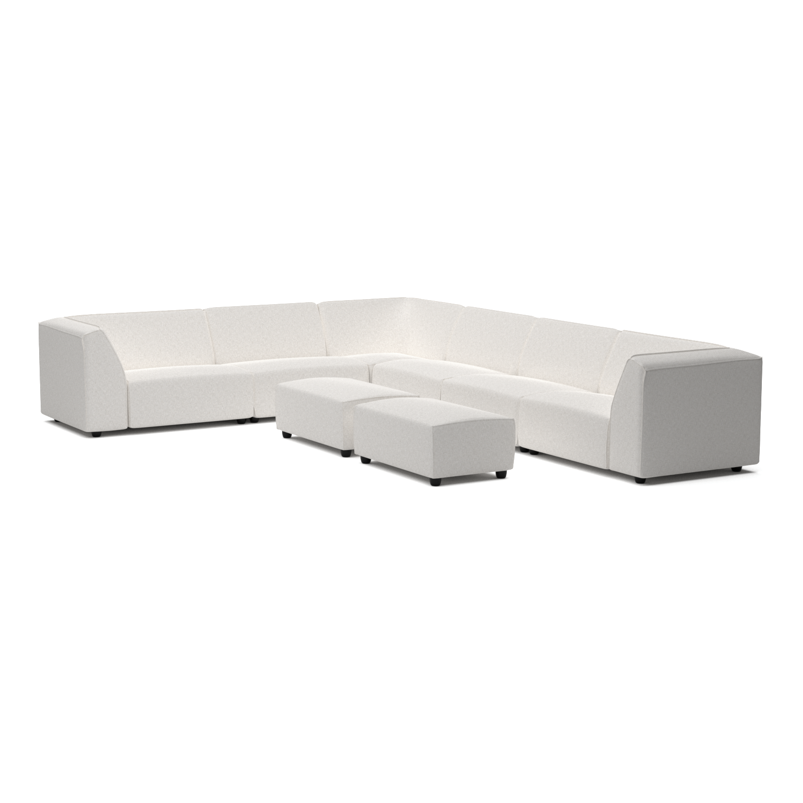 Chill lounge set 10-seater corner + 2 hockers small (right)