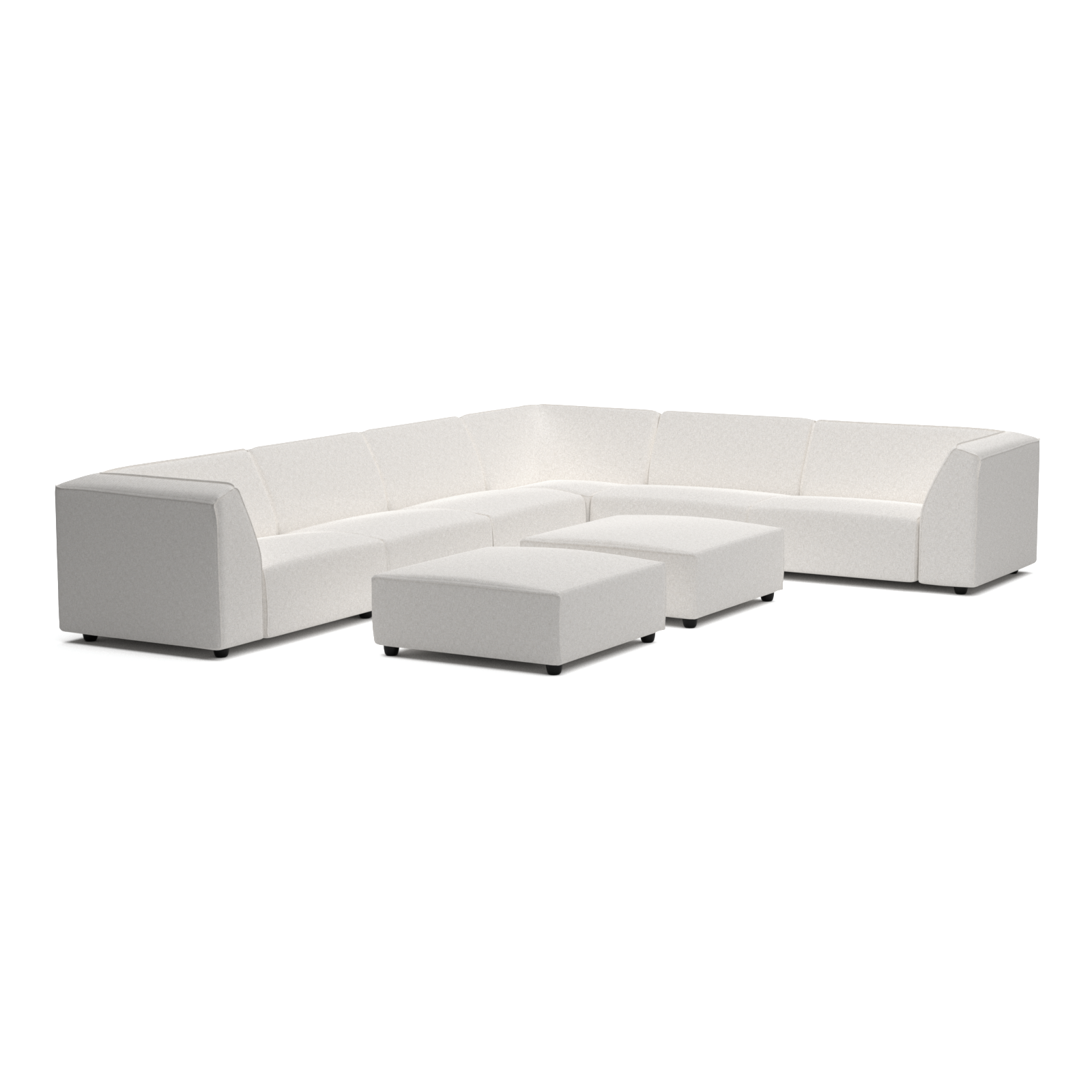 Chill lounge set 10-seater corner + 2 hockers (left)