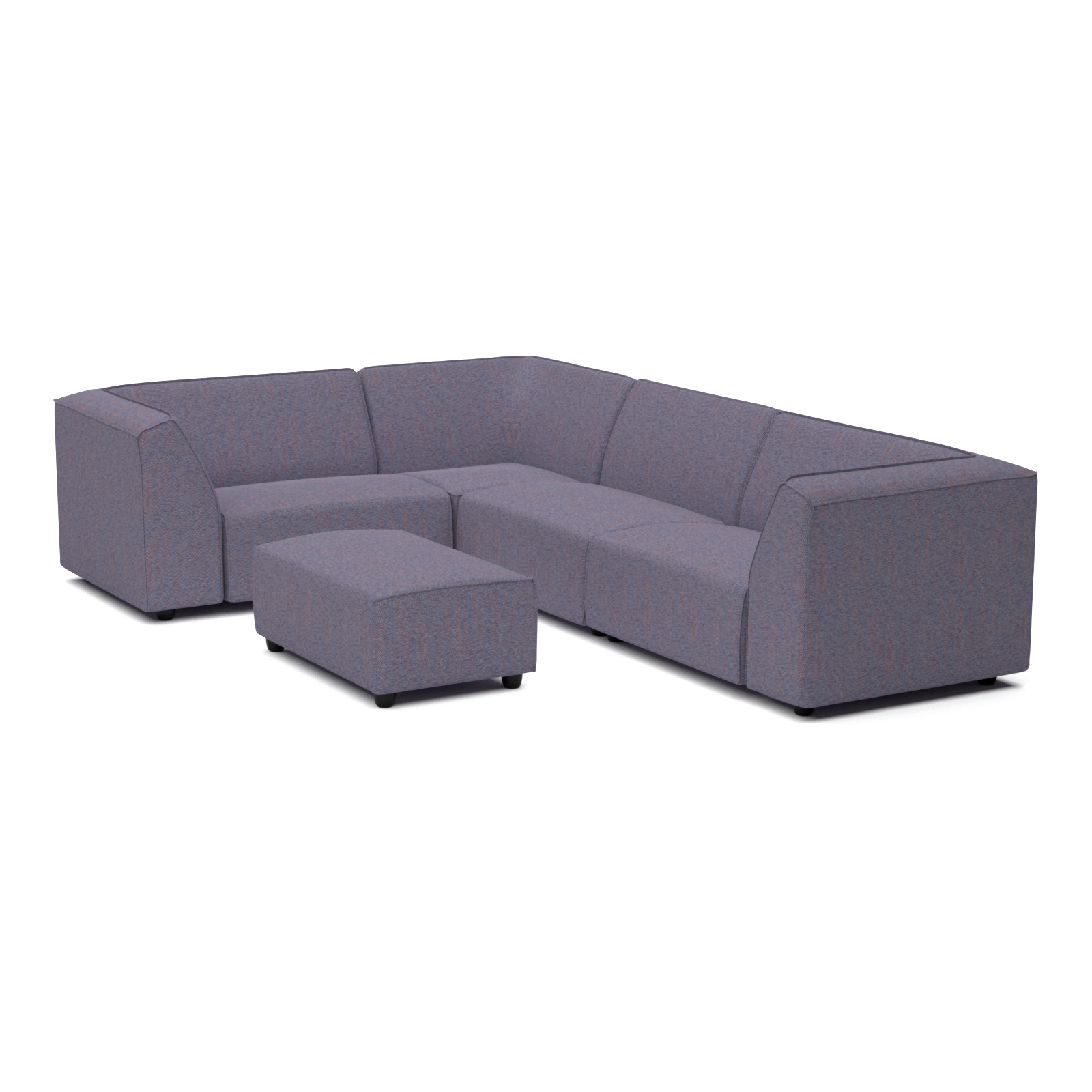 Chill lounge set 6-seater corner + hocker small (left)