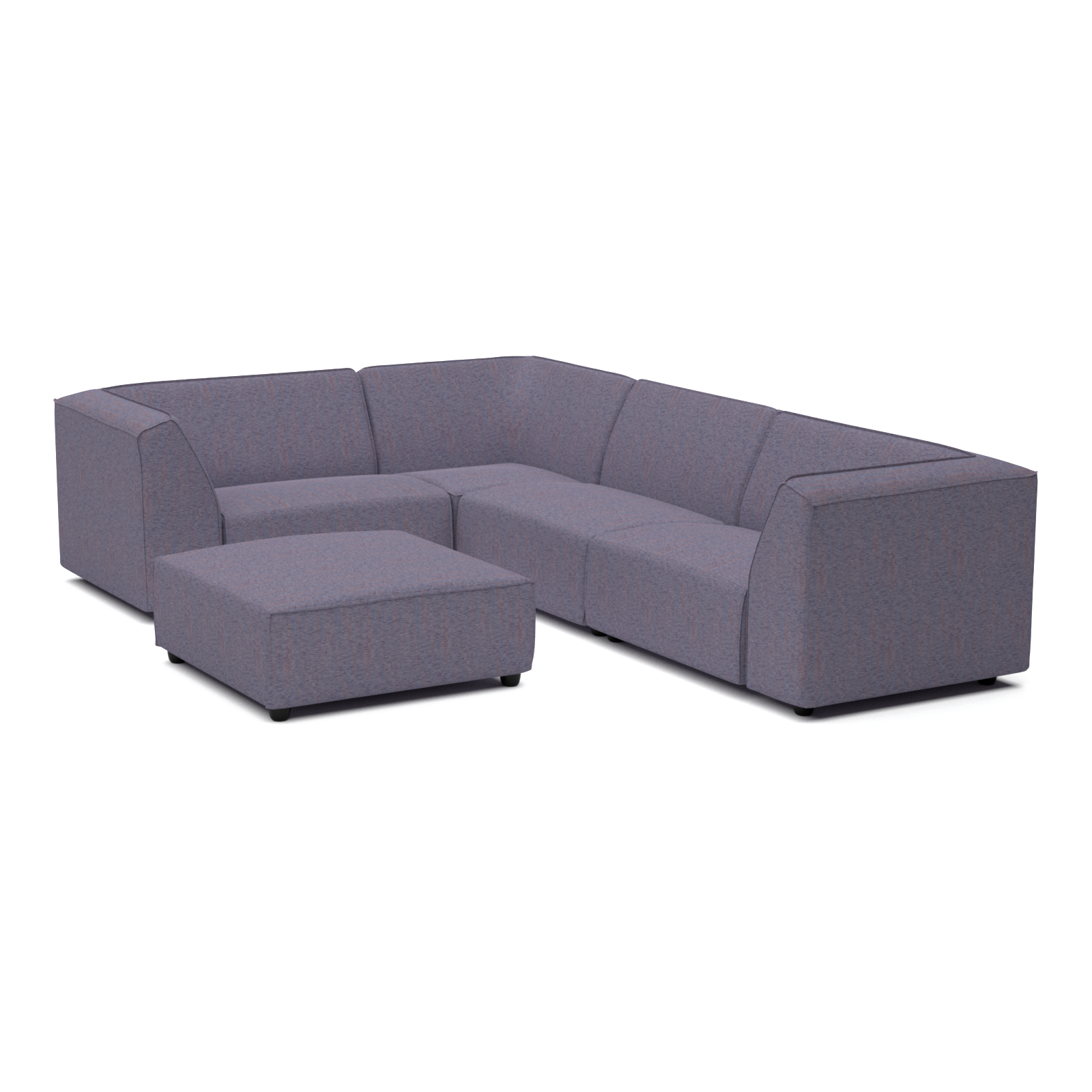 Chill lounge set 6-seater corner + hocker (left)