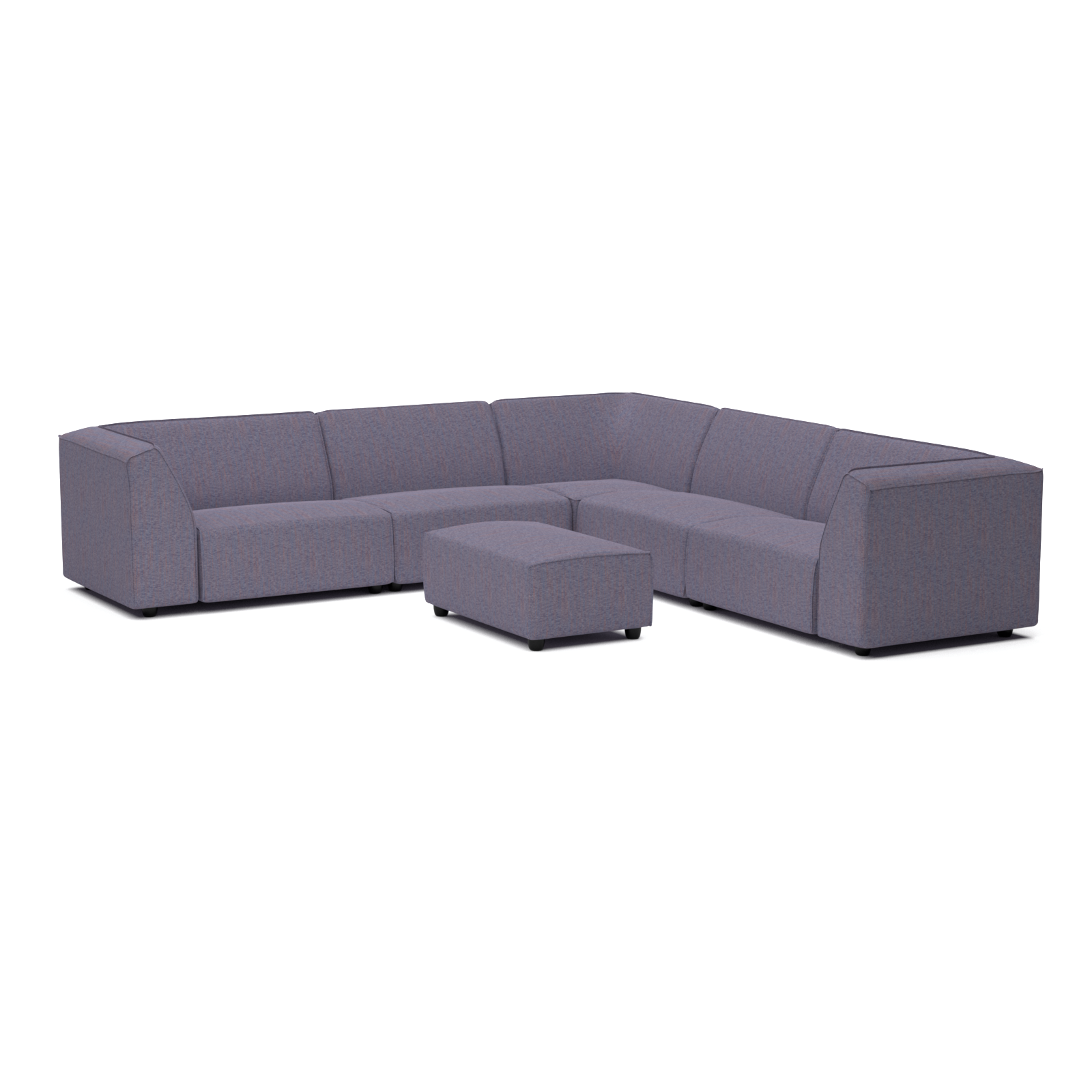 Chill lounge set 8-seater corner + hocker small (left)