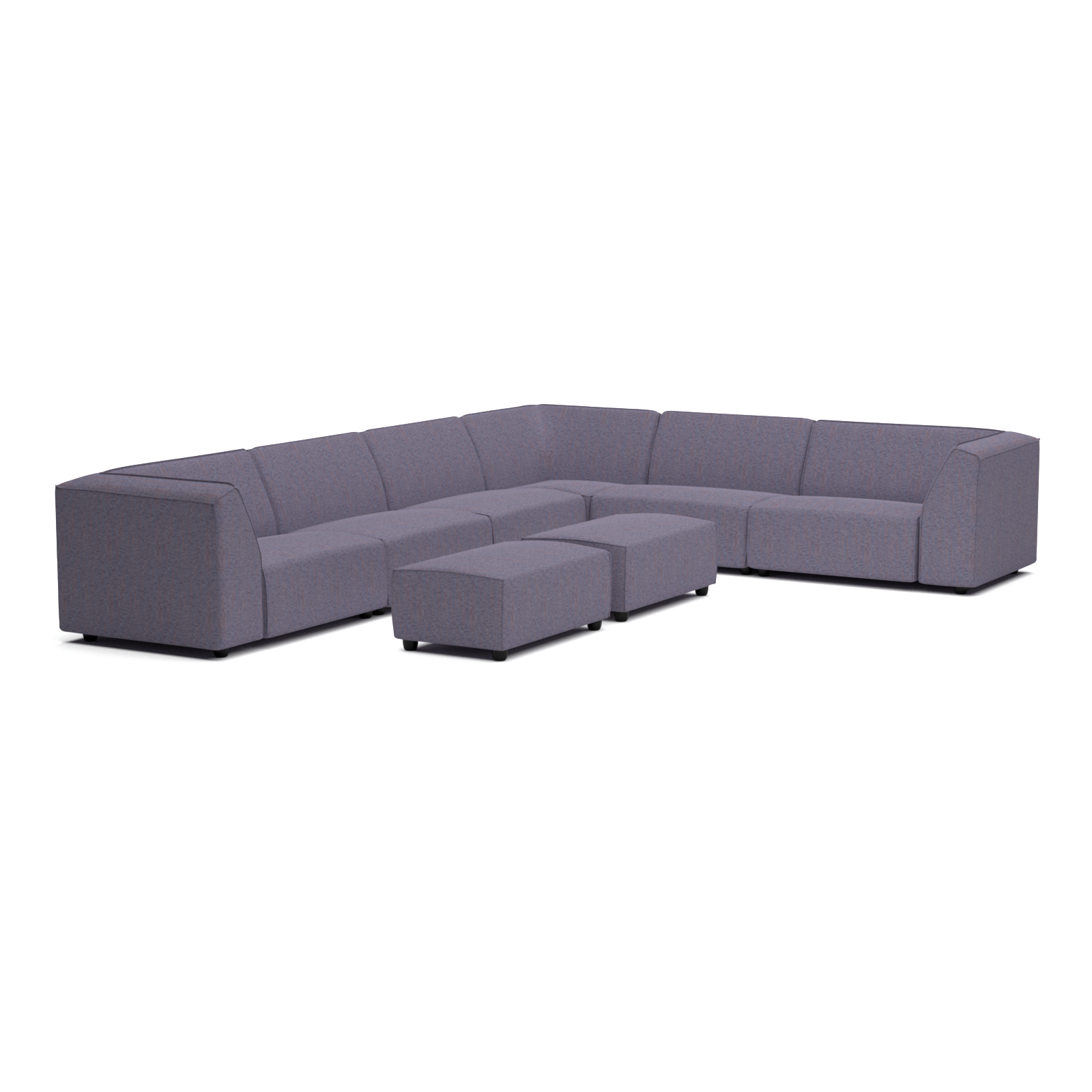 Chill lounge set 10-seater corner + 2 hockers small (left)