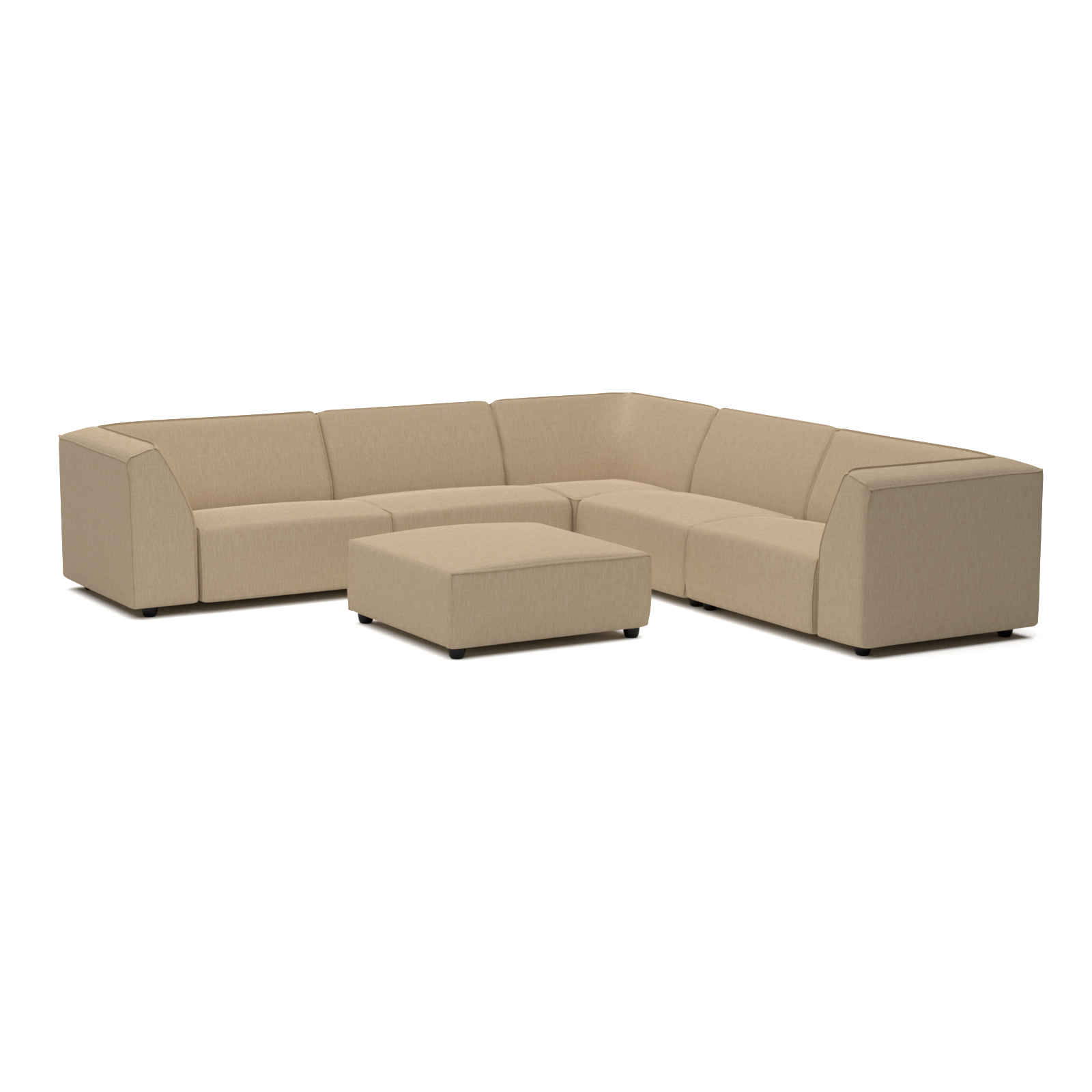 Chill loungeset 8-zits hoek + hocker (links)