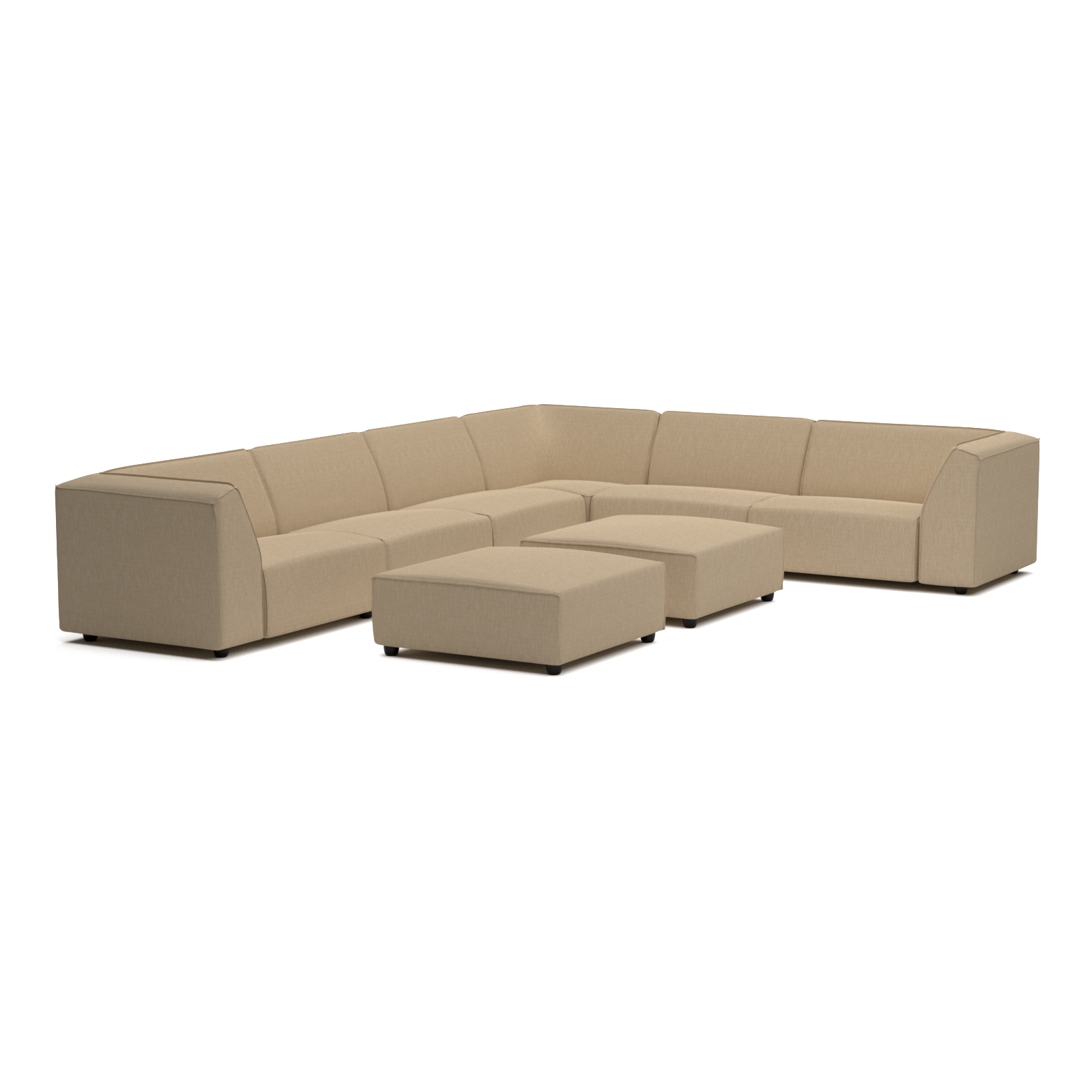 Chill lounge set 10-seater corner + 2 hockers (left)