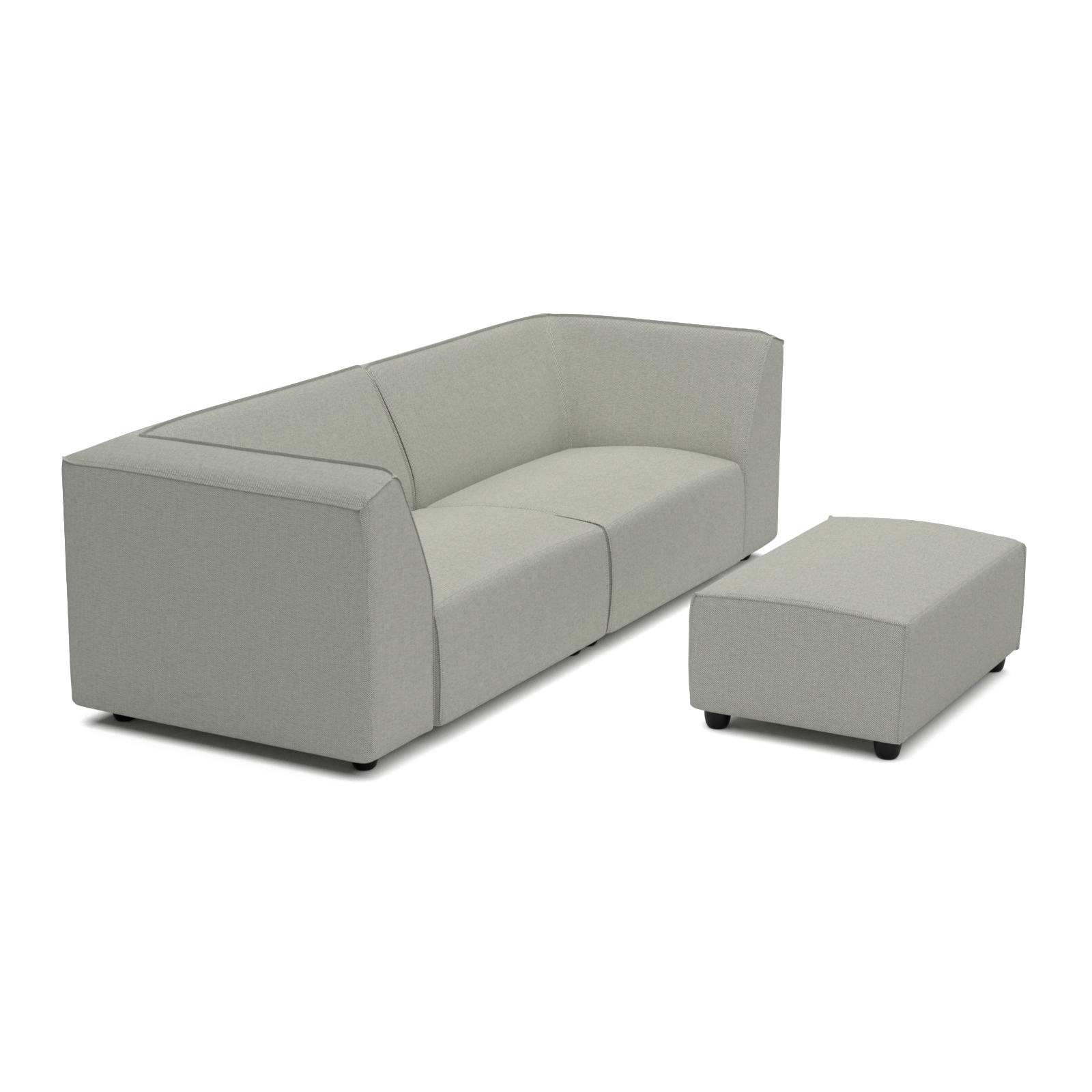 Chill lounge set 3-seater + hocker small