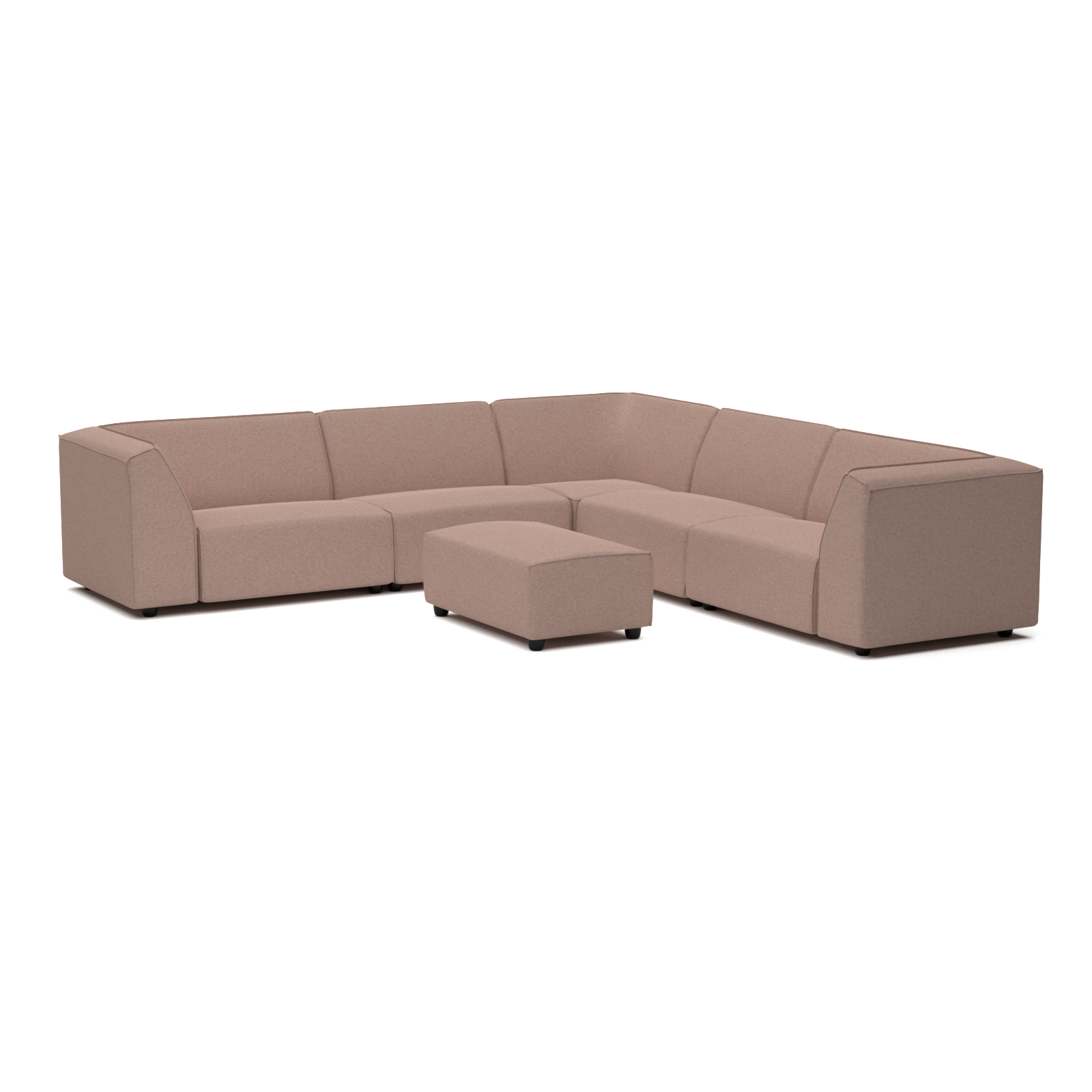 Chill lounge set 8-seater corner + hocker small (left)