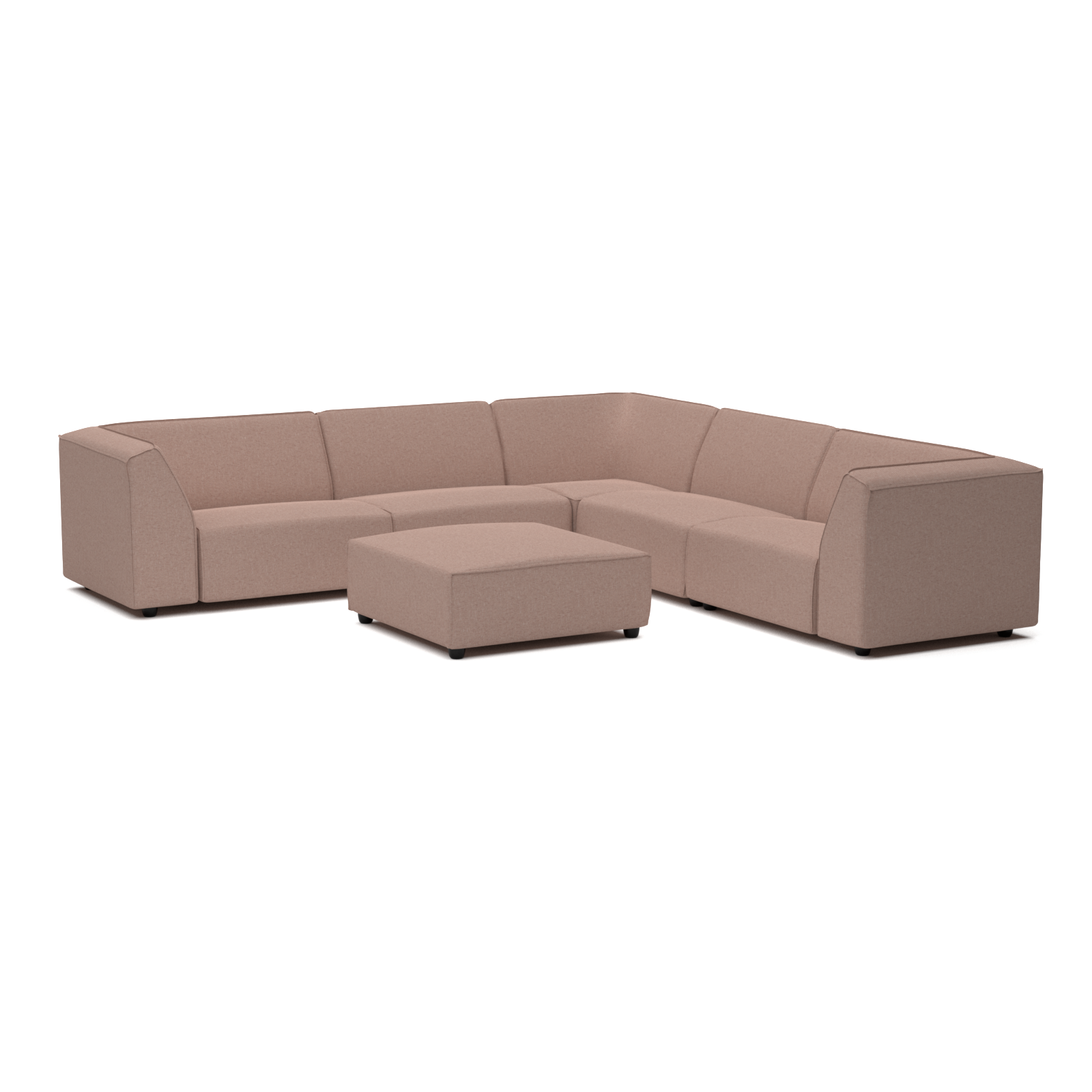 Chill loungeset 8-zits hoek + hocker (links)