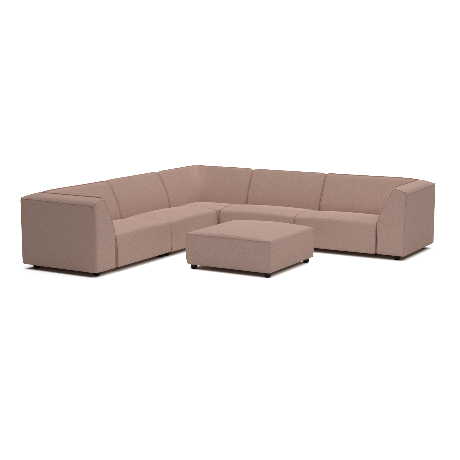 Chill lounge set 8-seater corner + hocker (right)
