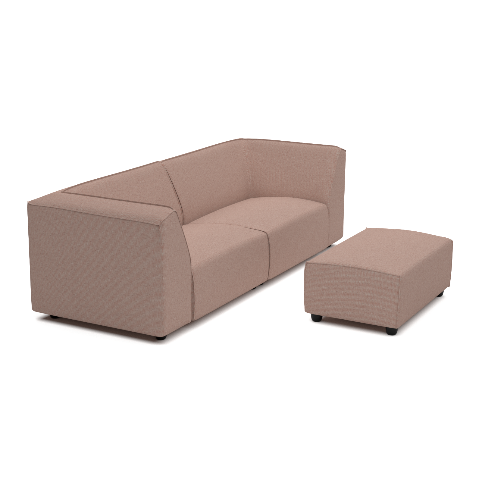 Chill lounge set 3-seater + hocker small