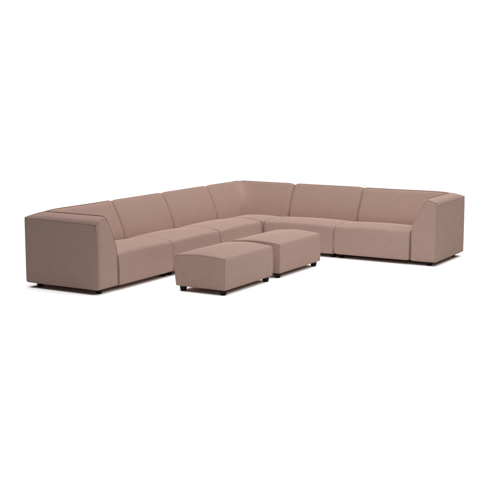 Chill lounge set 10-seater corner + 2 hockers small (left)