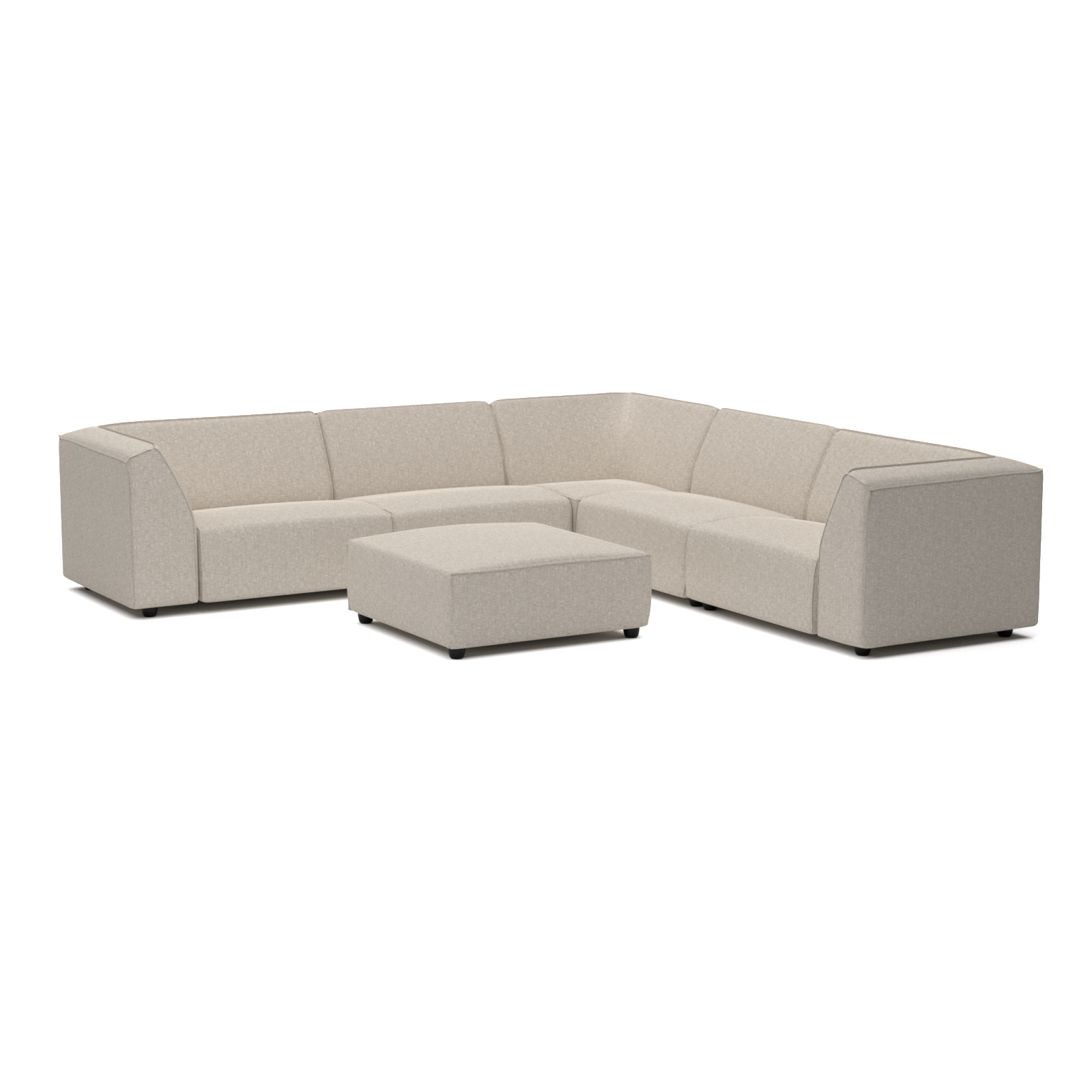 Chill loungeset 8-zits hoek + hocker (links)