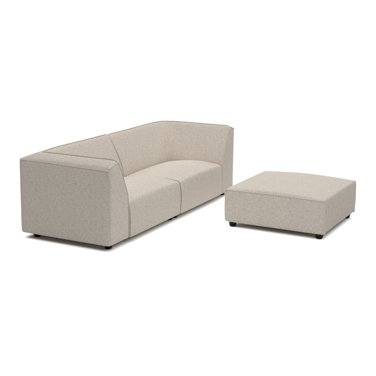 Chill lounge set 3-seater + hocker