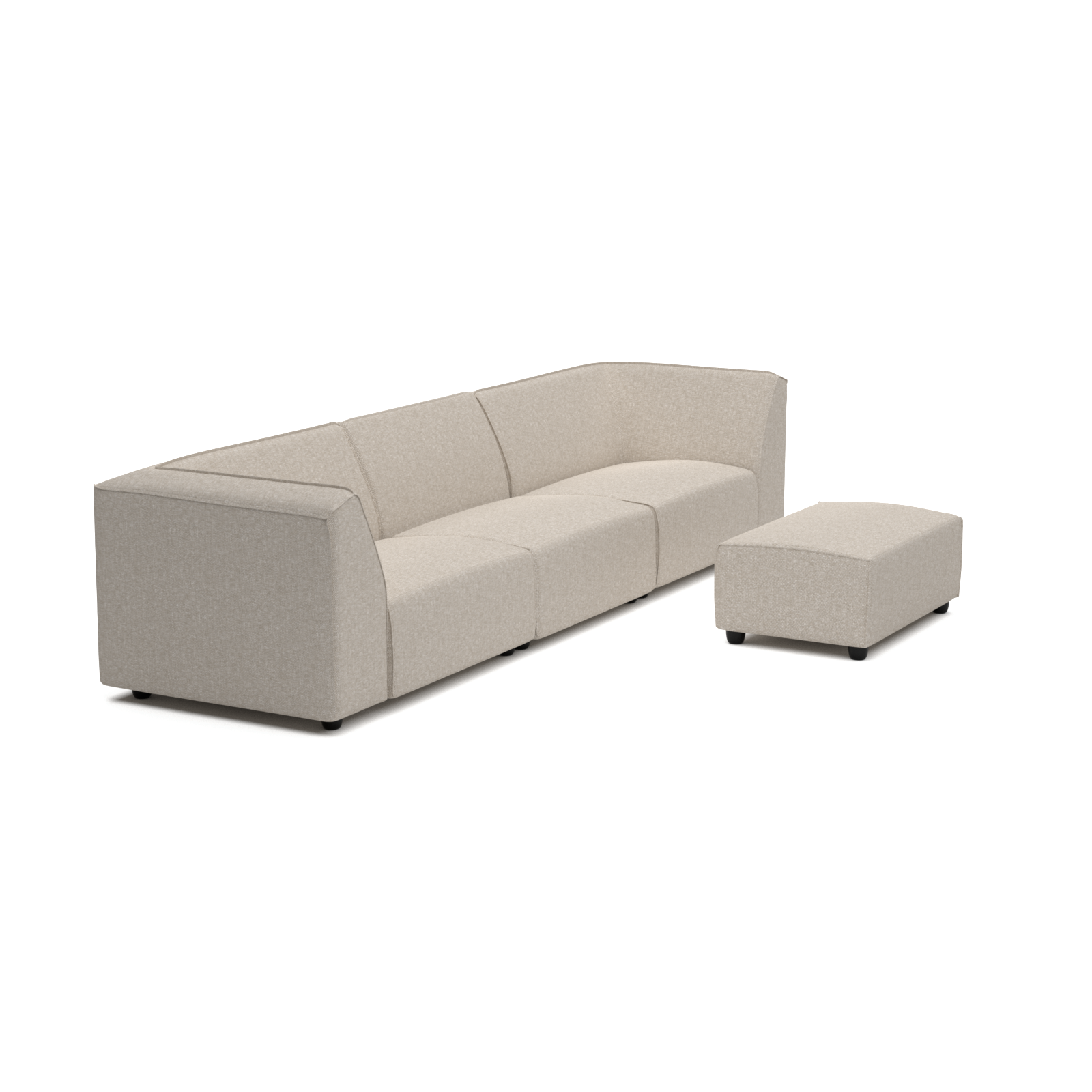 Chill lounge set 6-seater + hocker small