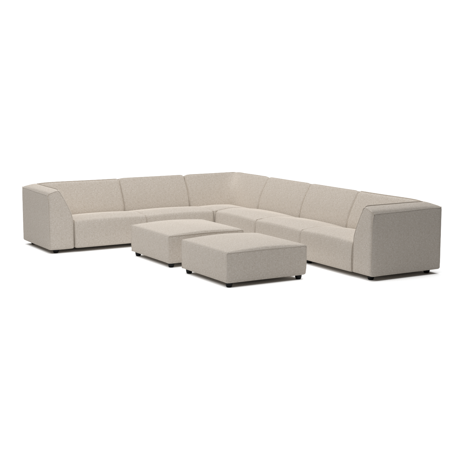 Chill lounge set 10-seater corner + 2 hockers (right)