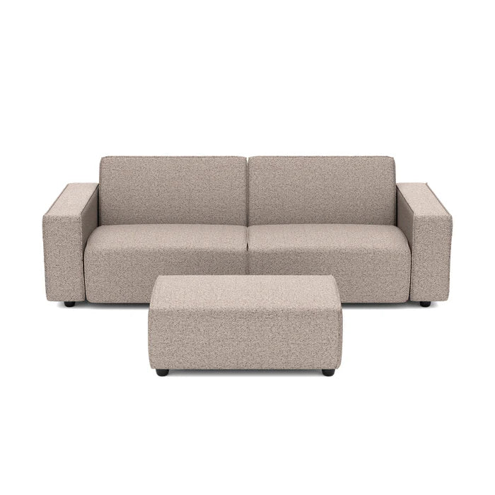 SALE overtollige voorraad | Icon 3-zits + hocker small in Deluxe light taupe