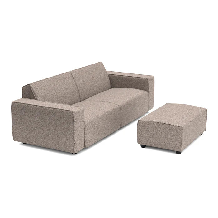 SALE overtollige voorraad | Icon 3-zits + hocker small in Deluxe light taupe