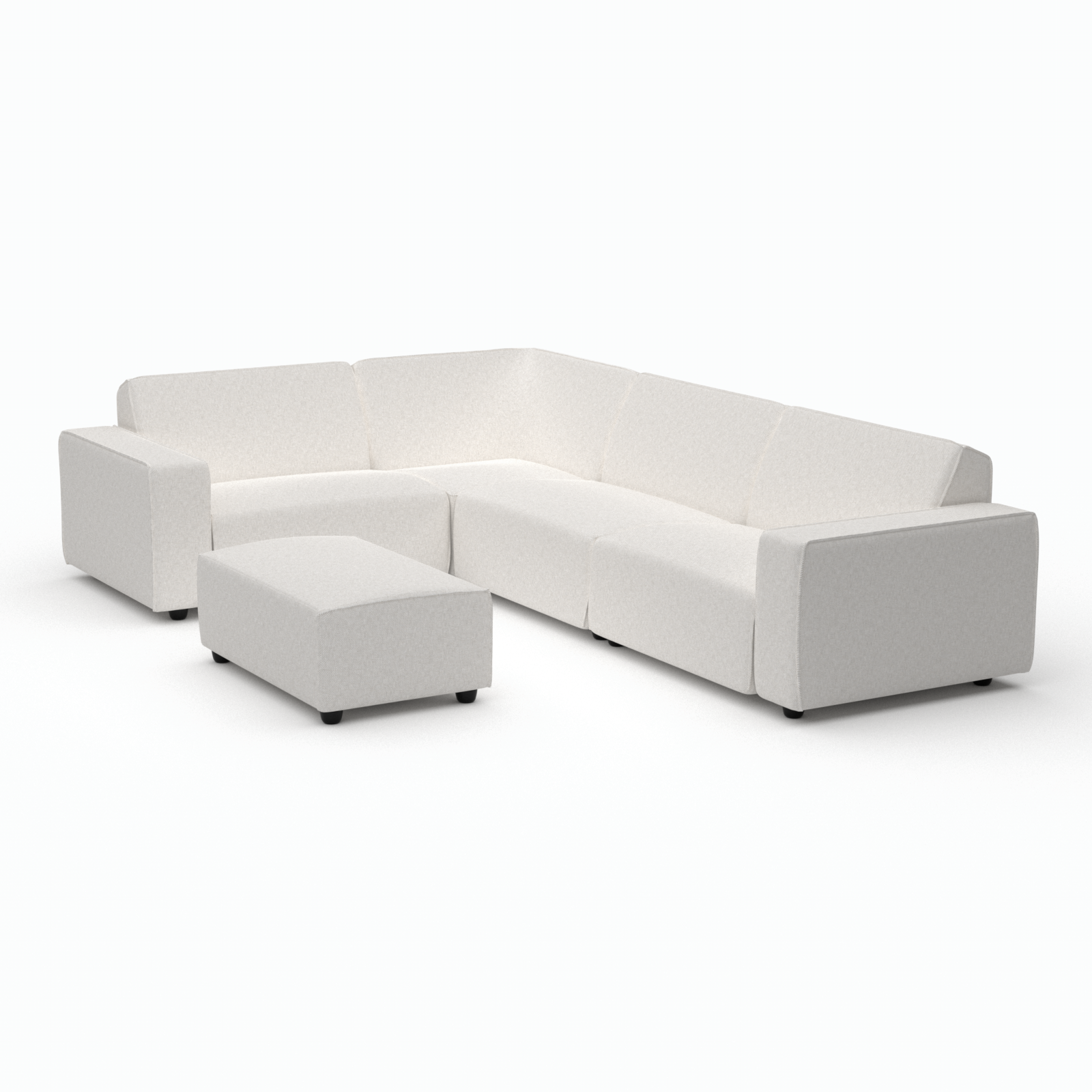Icon lounge set 6-seater corner + hocker small (left)